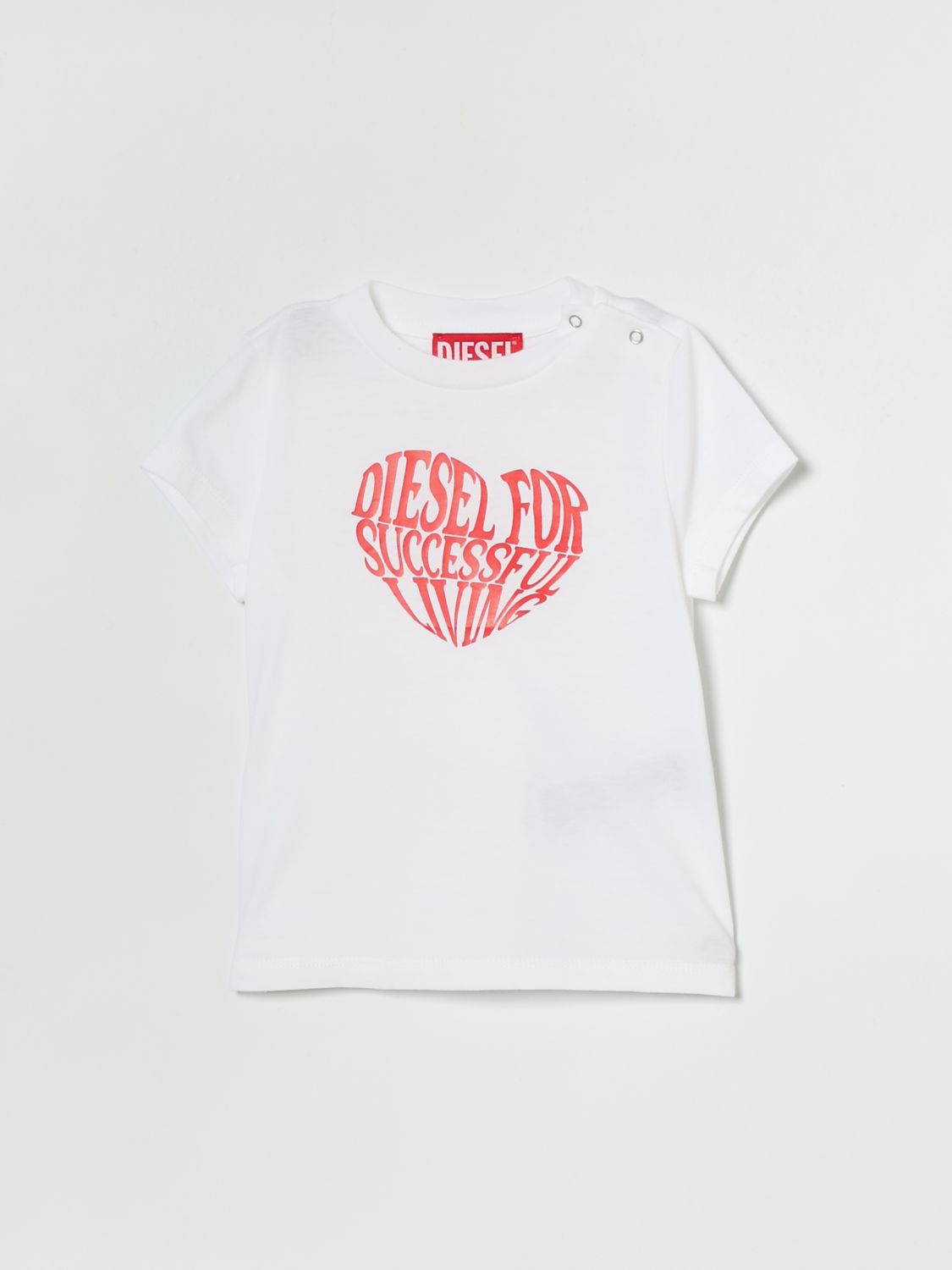 Diesel Unisex Kleinkind Weiß T-Shirt Kids Color