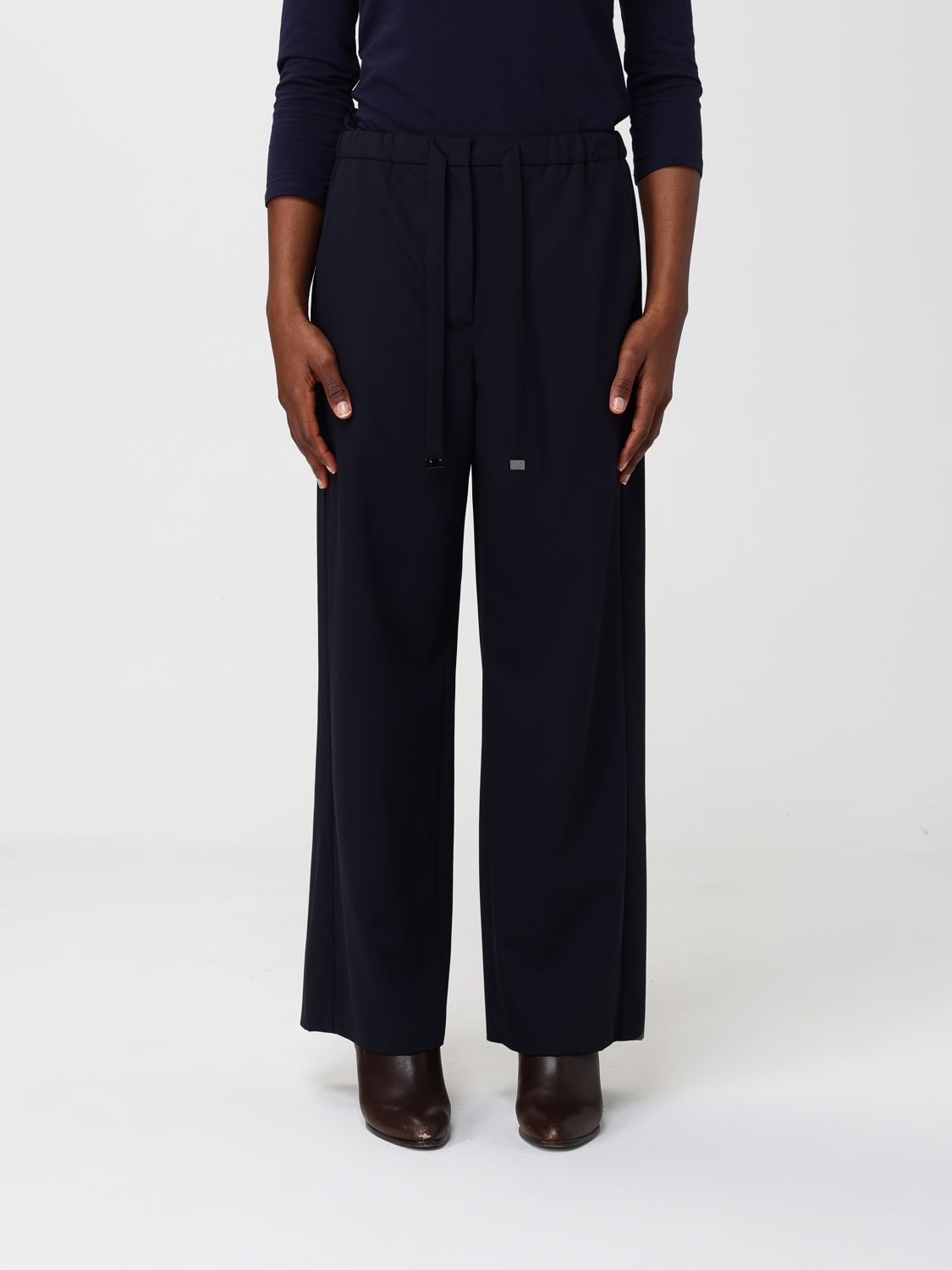 'S MAX MARA Pants Woman color Blue　'S MAX MARA パンツ ウーマン カラー ブルー 'S