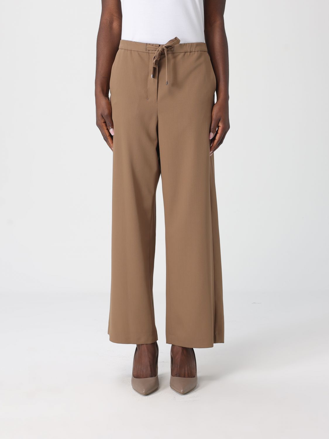 'S MAX MARA Pants Woman color Brown　'S MAX MARA パンツ ウーマンカラー ブラウン 'S
