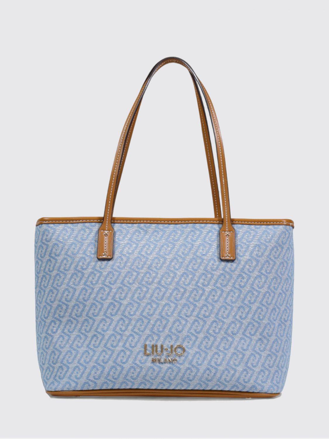 Liu Jo Damen Gnawed Blue Tote Bag Woman Color