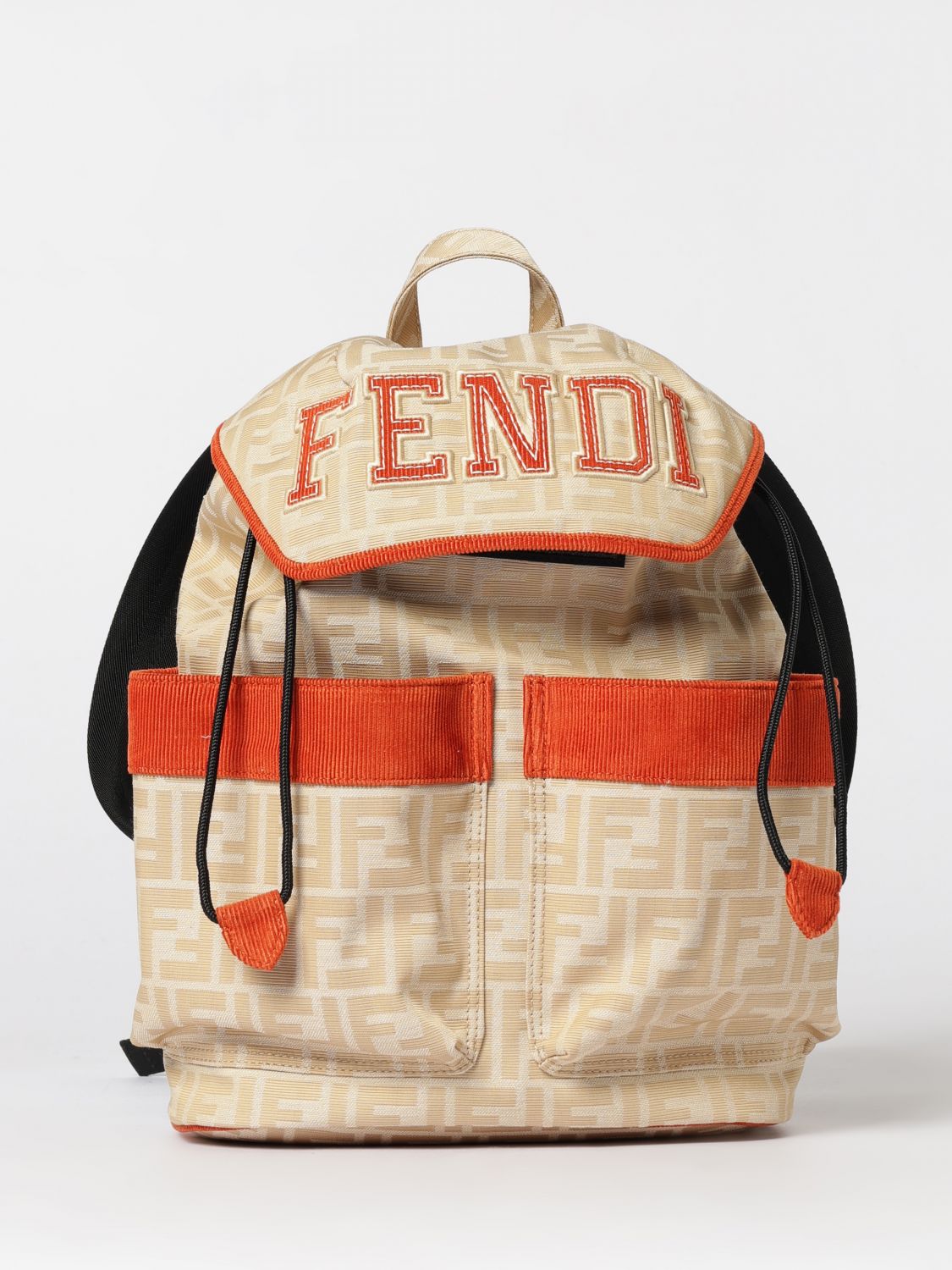 FENDI Zaino Junior in tessuto con monogram FF jacquard
