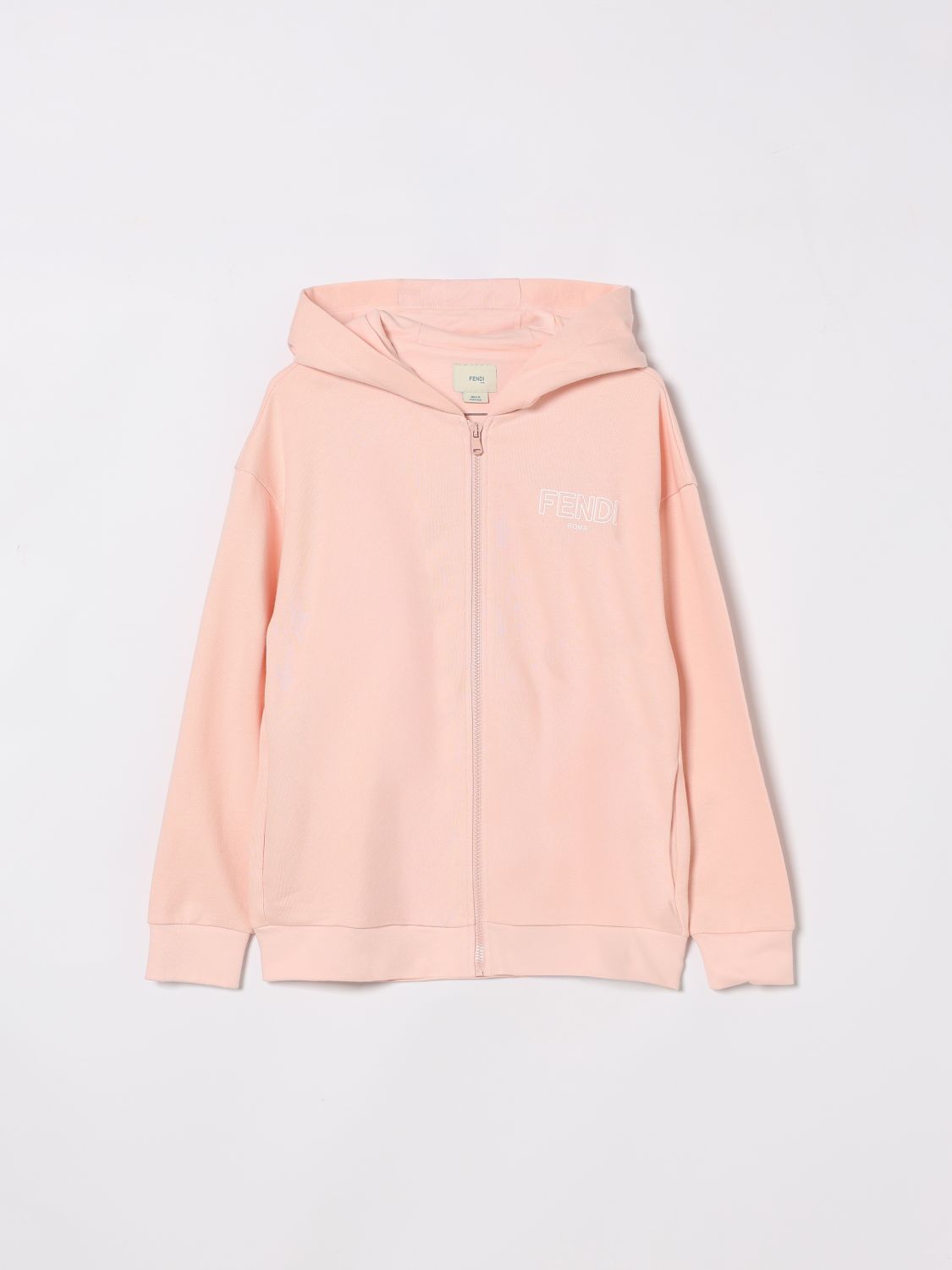 FENDI Felpa con cappuccio in cotone