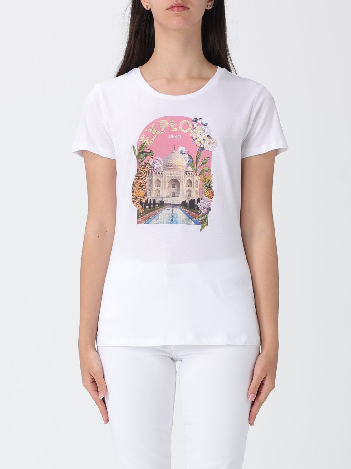 Liu Jo Γυναικών White 1 T-Shirt Woman Color