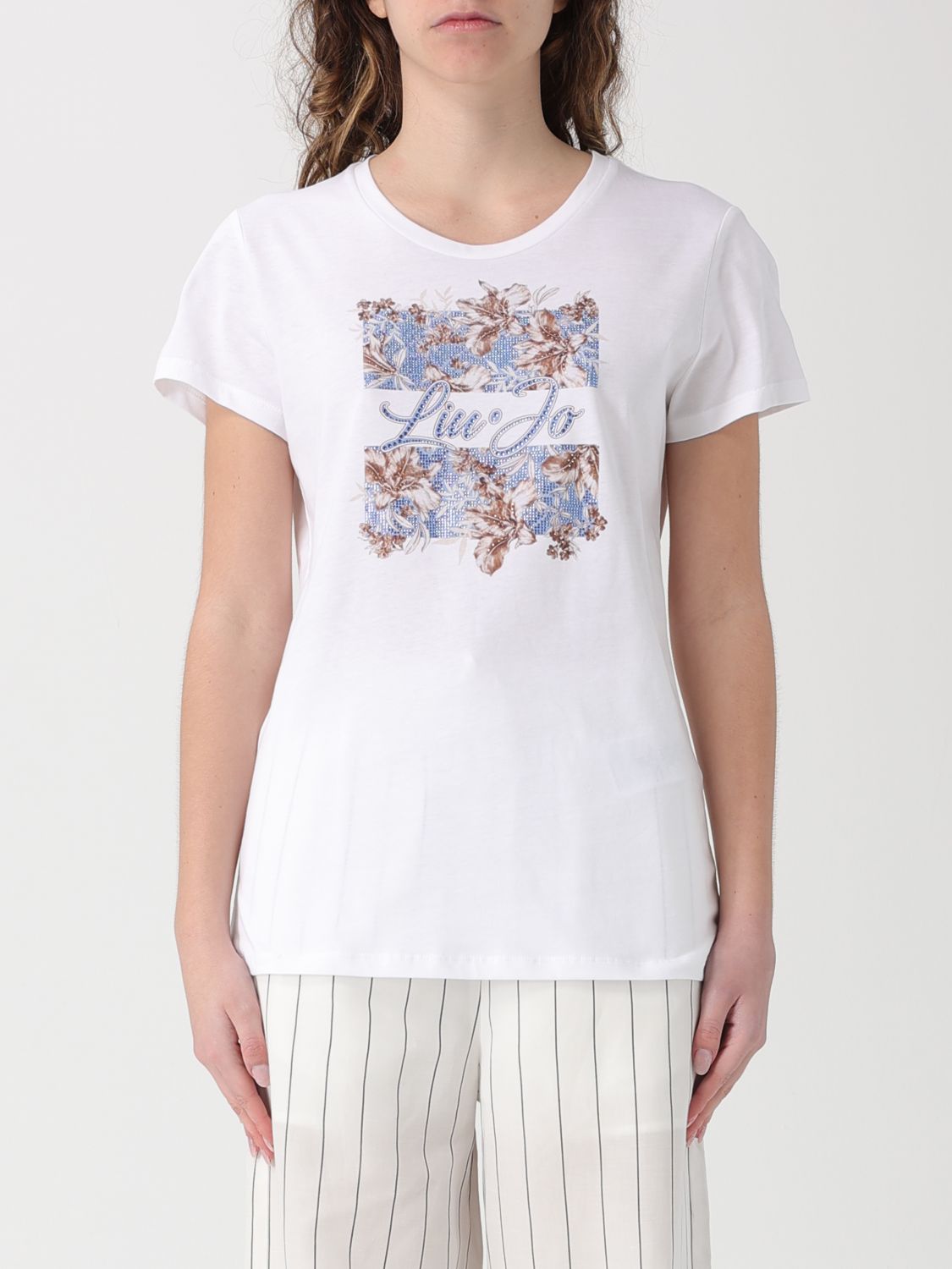 Liu Jo Γυναικών White 2 T-Shirt Woman Color