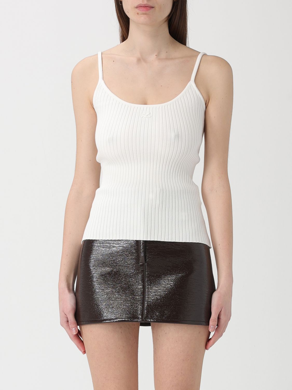 COURRÈGES T-Shirt Damen Farbe Weiß