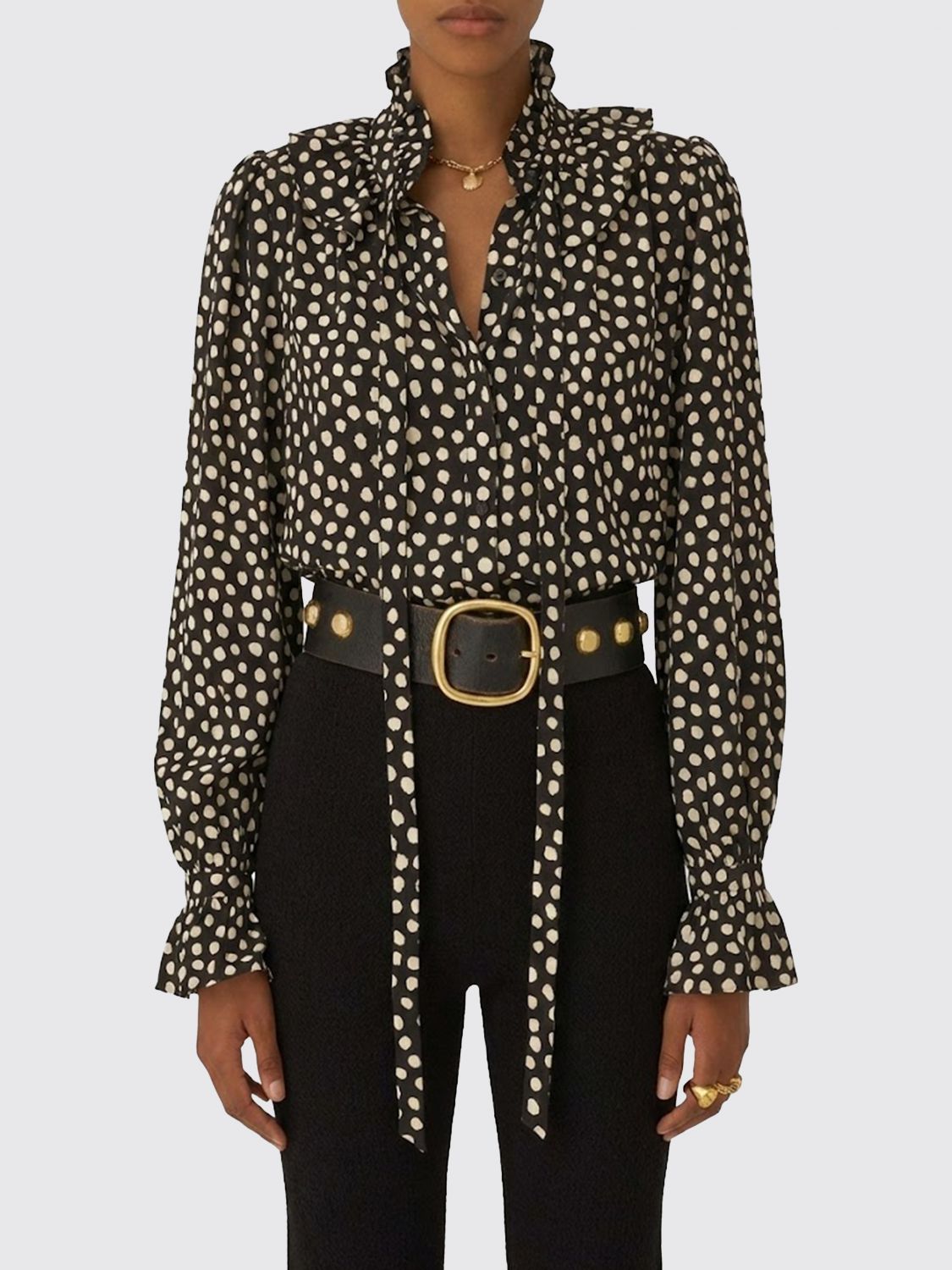 Chloé シャツ  レディース カラー マルチカラー In Black