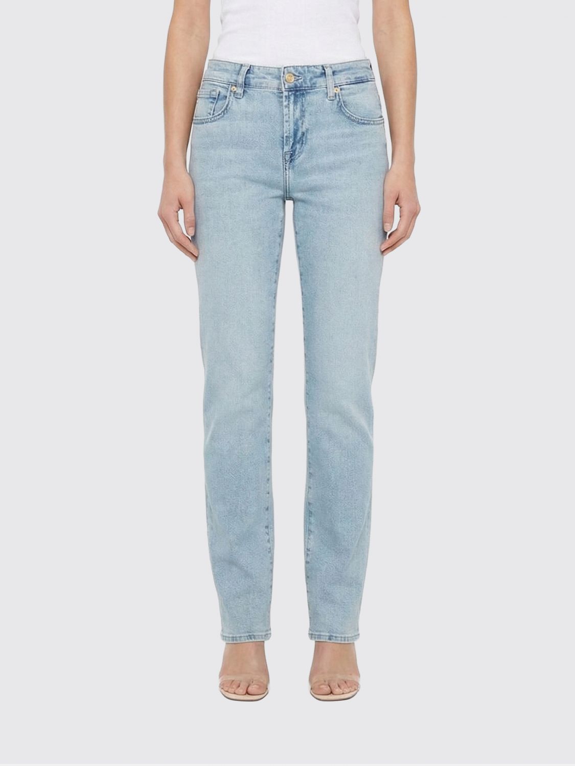 7 FOR ALL MANKIND Jeans Damen Farbe Blau