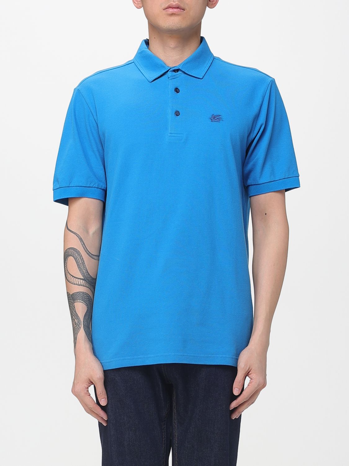 ETRO Polo Herren Farbe Blau