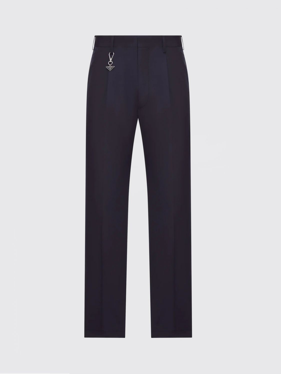 Prada Tailored Cotton Poplin Trousers In Multi