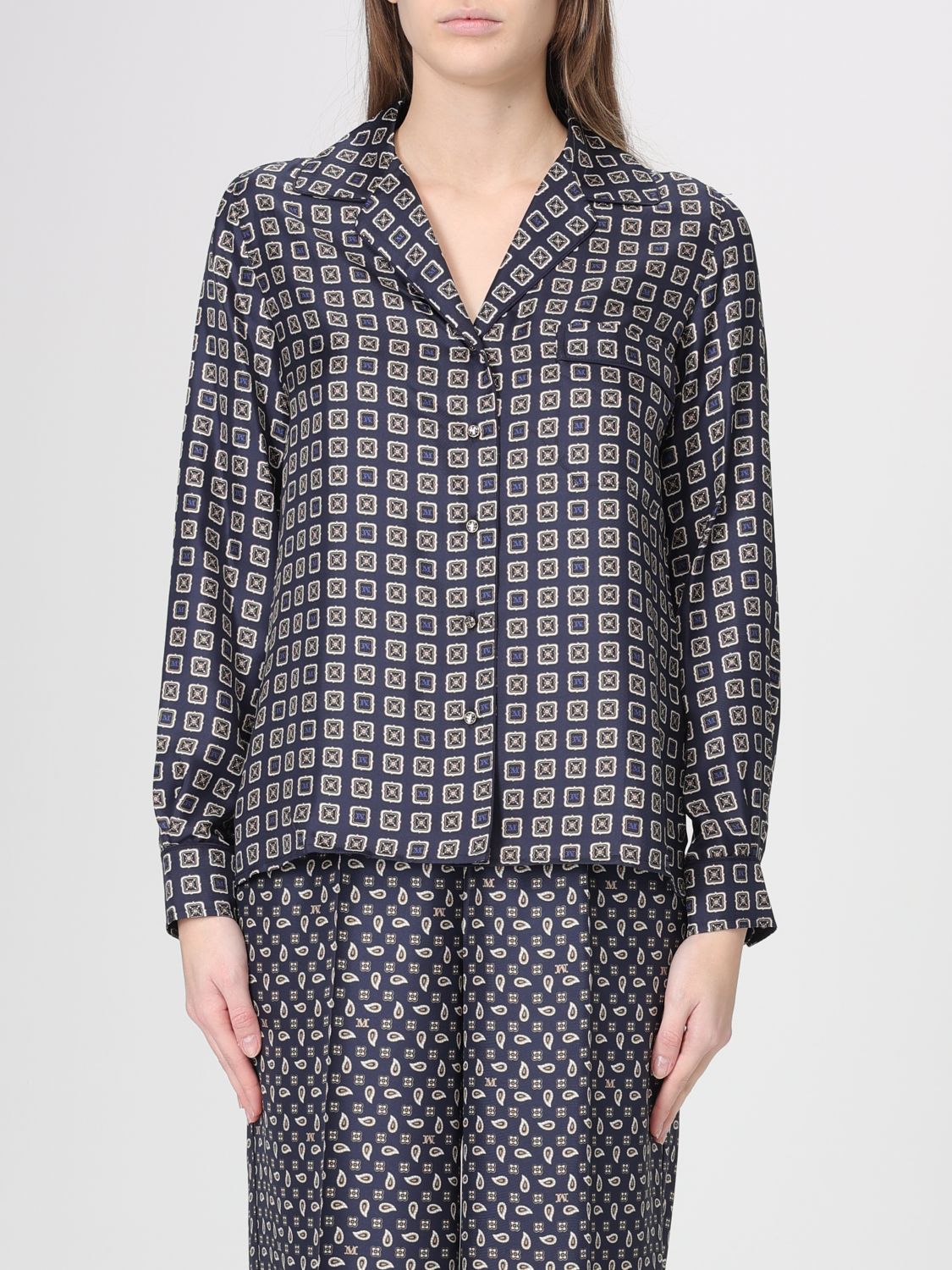 MAX MARA Hemdbluse Damen Farbe Blau