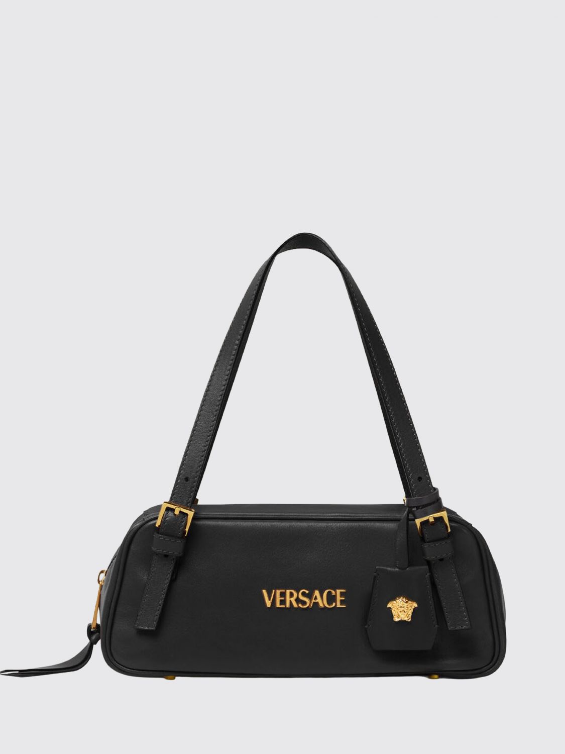 VERSACE VERSACE Shoulder Bag Woman color Black　VERSACE ショルダーバッグ レディース カラー ブラック