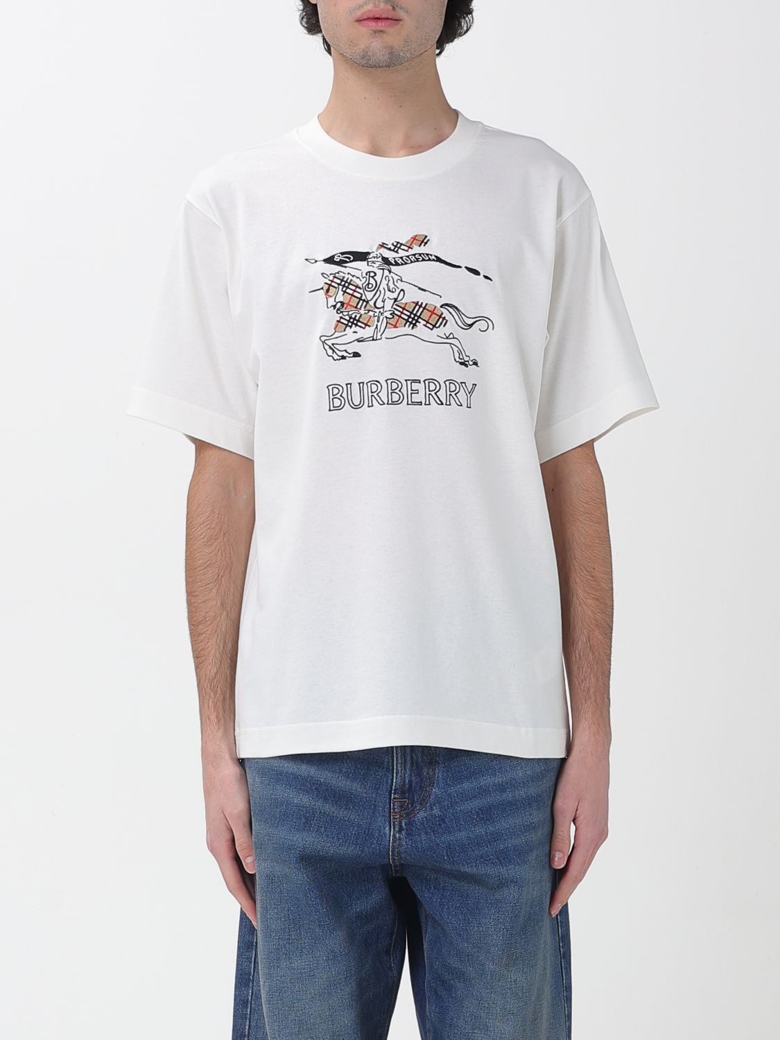 T-Shirt BURBERRY Uomo colore Bianco