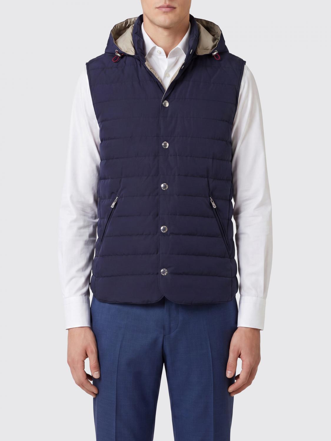 BRUNELLO CUCINELLI Suit Vest Men color Blue