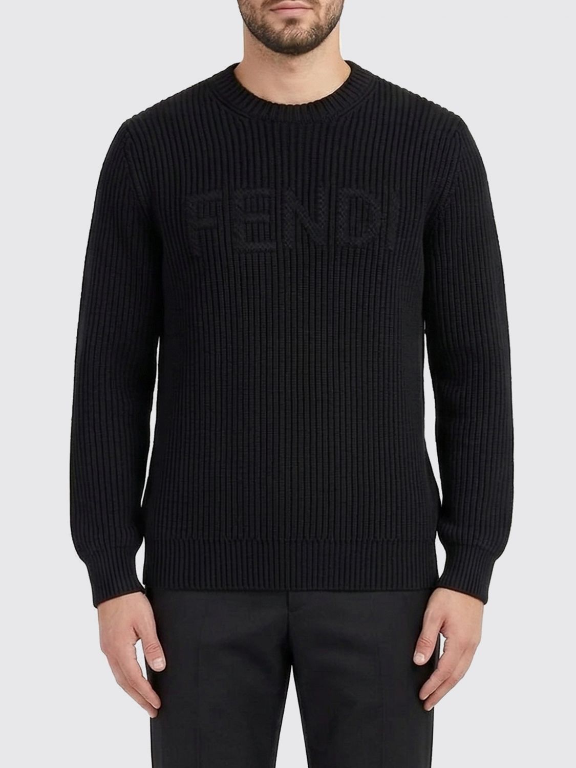 FENDI Pullover girocollo in lana