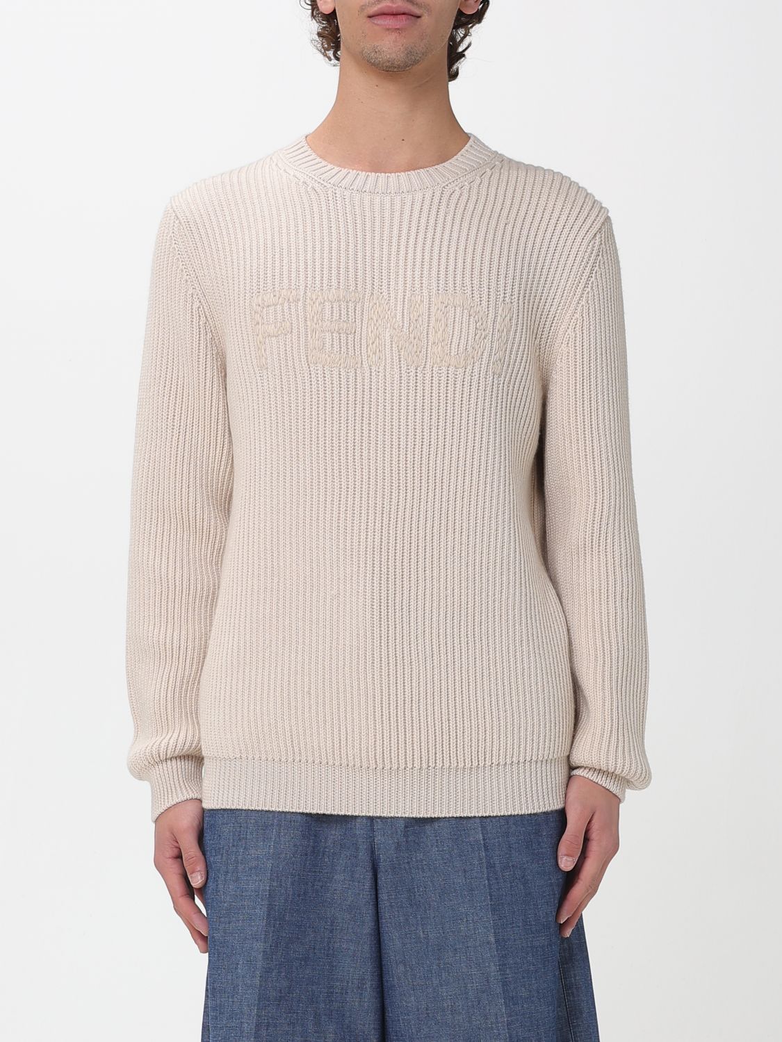 FENDI Pullover girocollo in lana