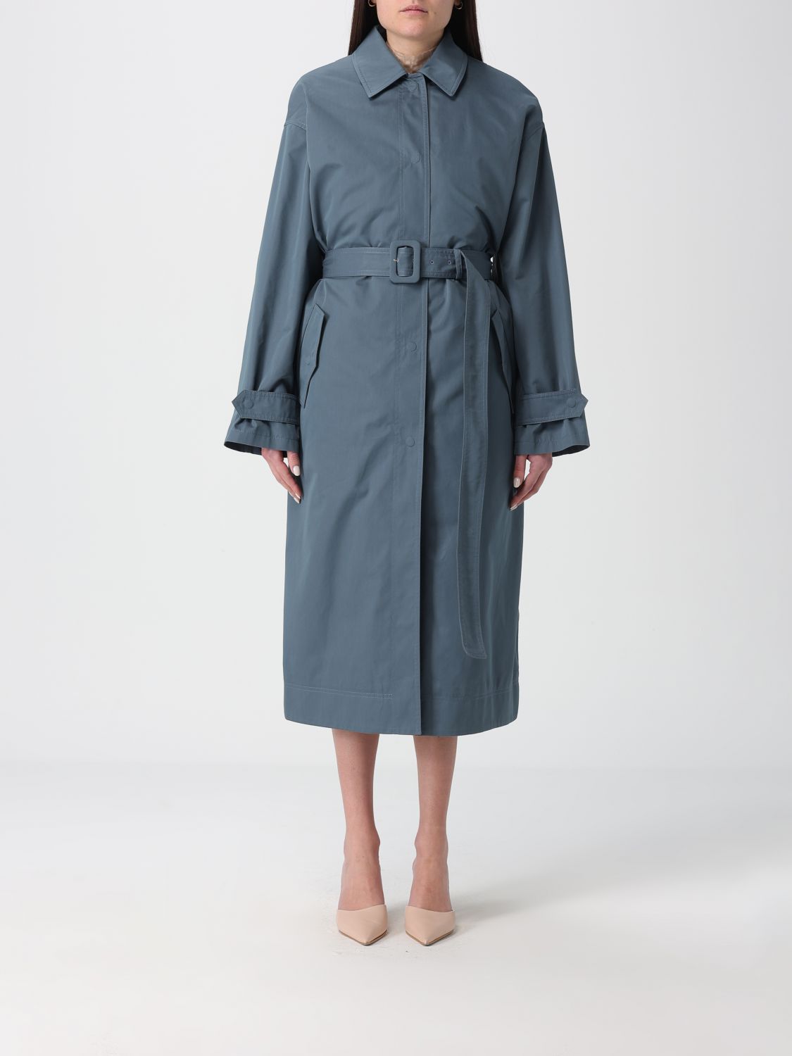 FENDI Impermeabile in gabardine di cotone