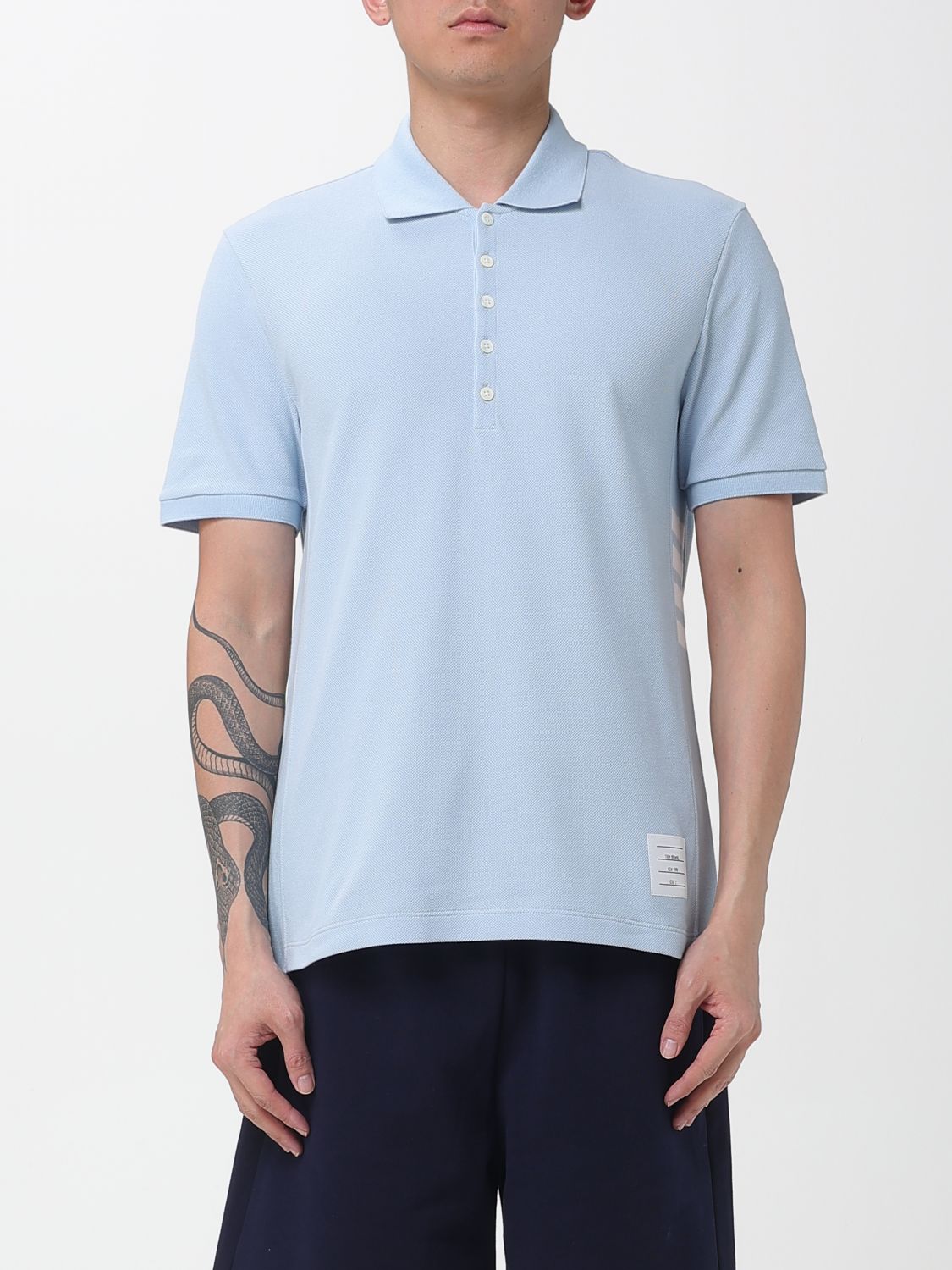 THOM BROWNE Polo Herren Farbe Hellblau