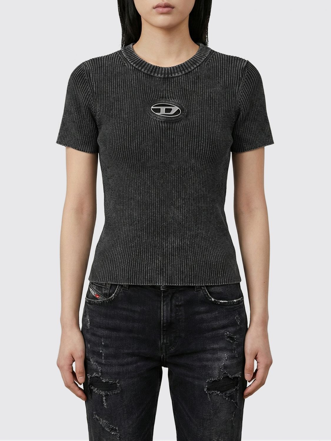 DIESEL T-Shirt Damen Farbe Schwarz