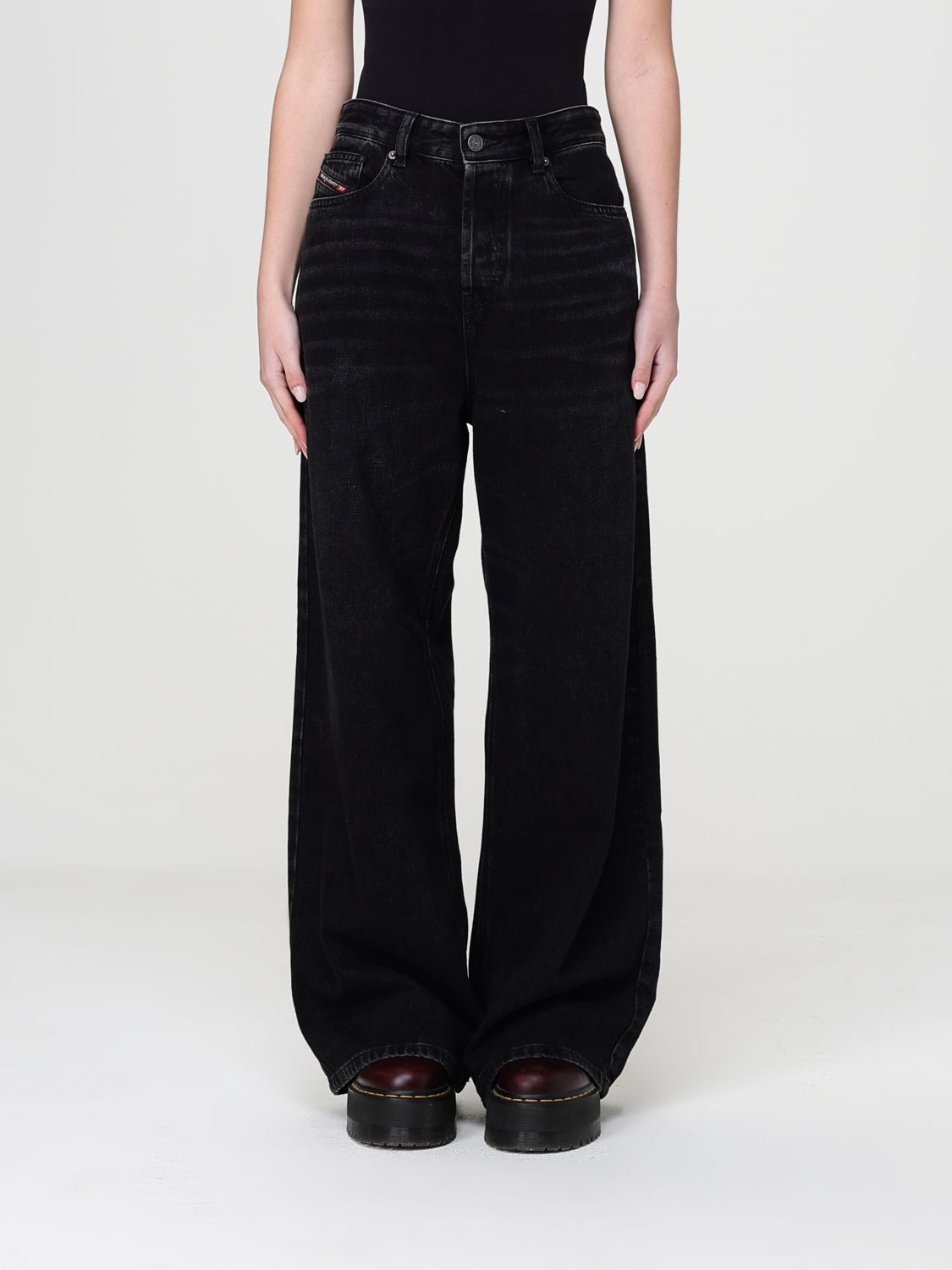 DIESEL Jeans Damen Farbe Schwarz