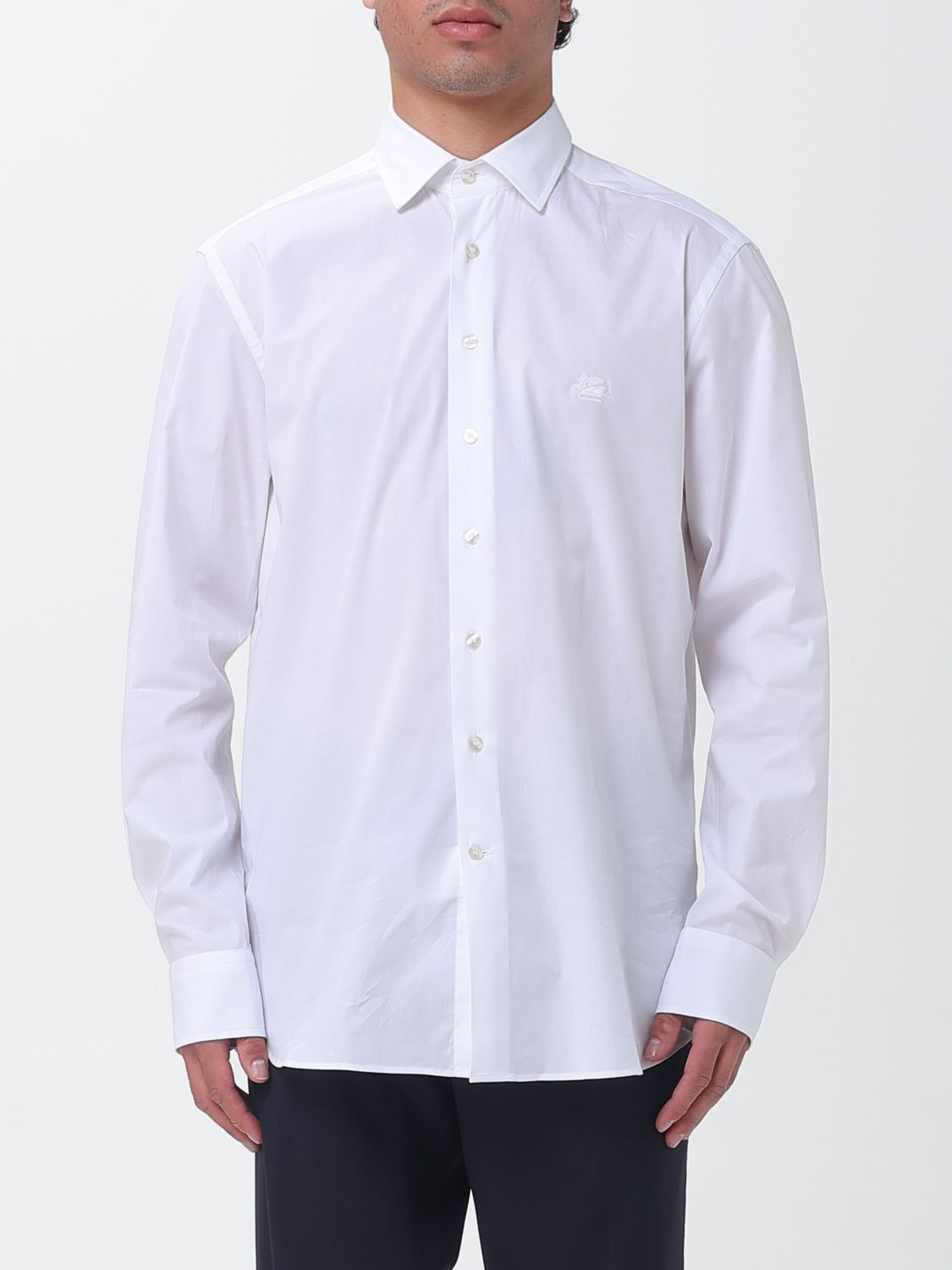 ETRO Shirt Men color White　ETRO シャツ メンズ カラー ホワイト ETRO