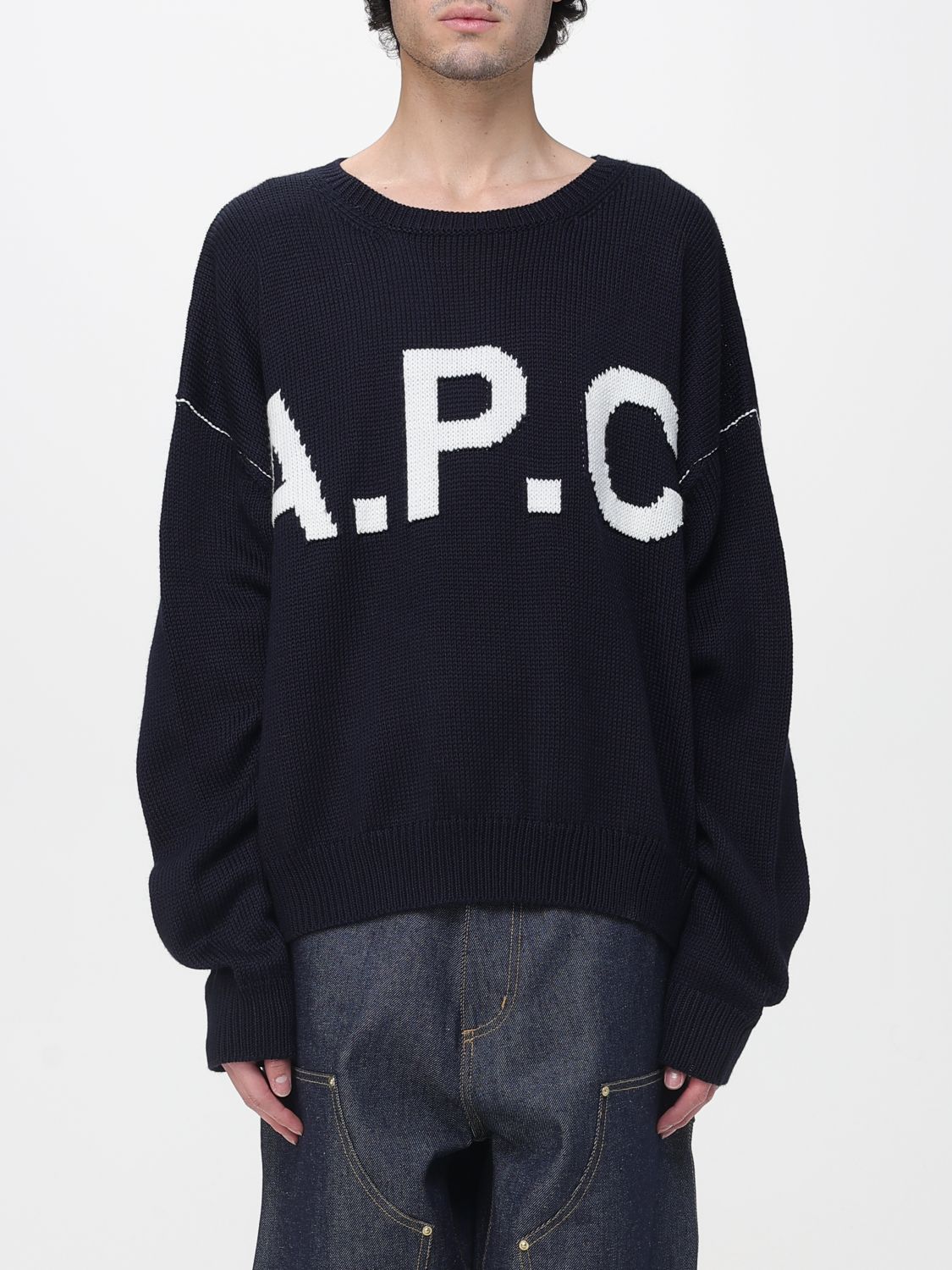 Sweater A. P.C. Men color Blue