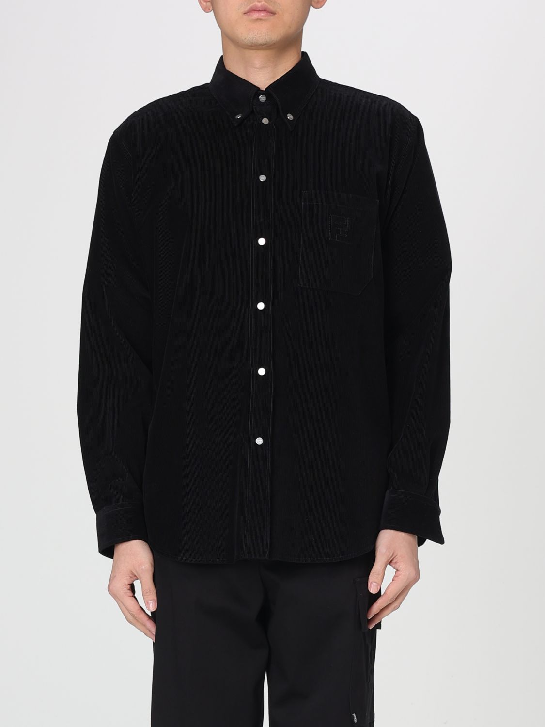 FENDI Camicia in velluto a costine