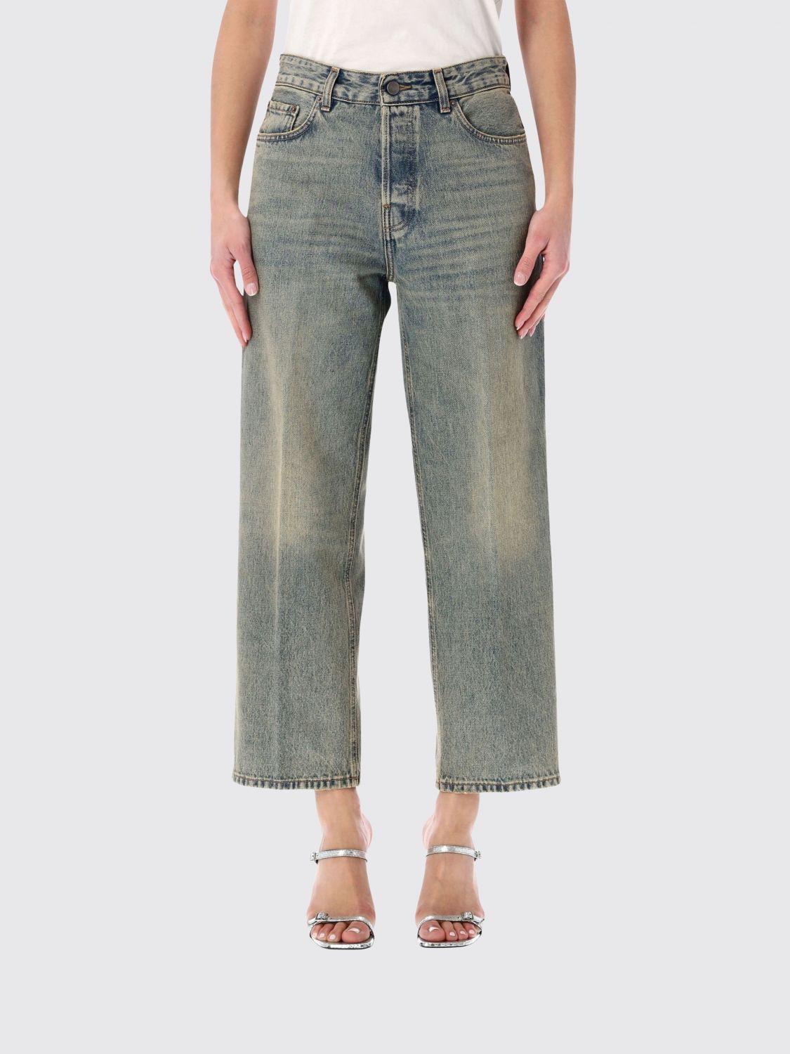 Jeans cropped fit Haikure in denim di cotone