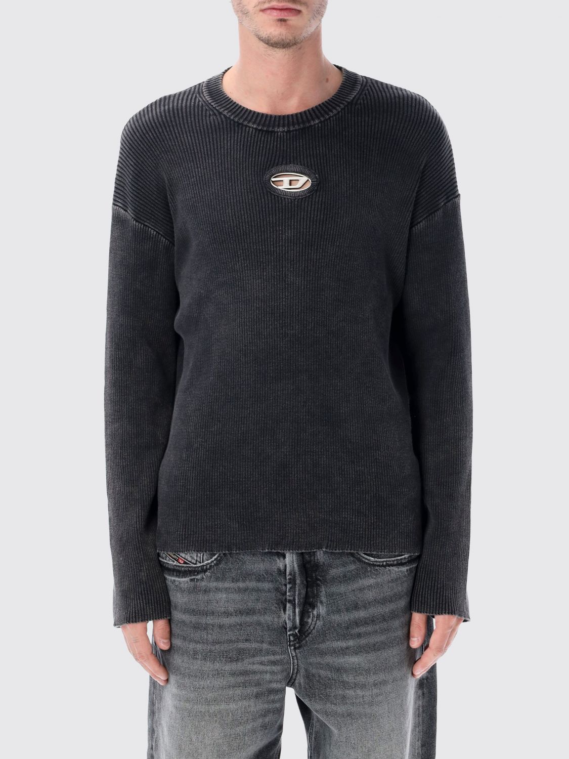 Sweater Diesel Men Color Black