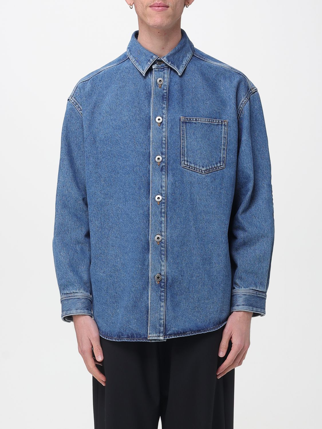 LOEWE LOEWE Jacket Men color Gnawed Blue　ロエベ ジャケット メンズ カラー Gnawed ブルー
