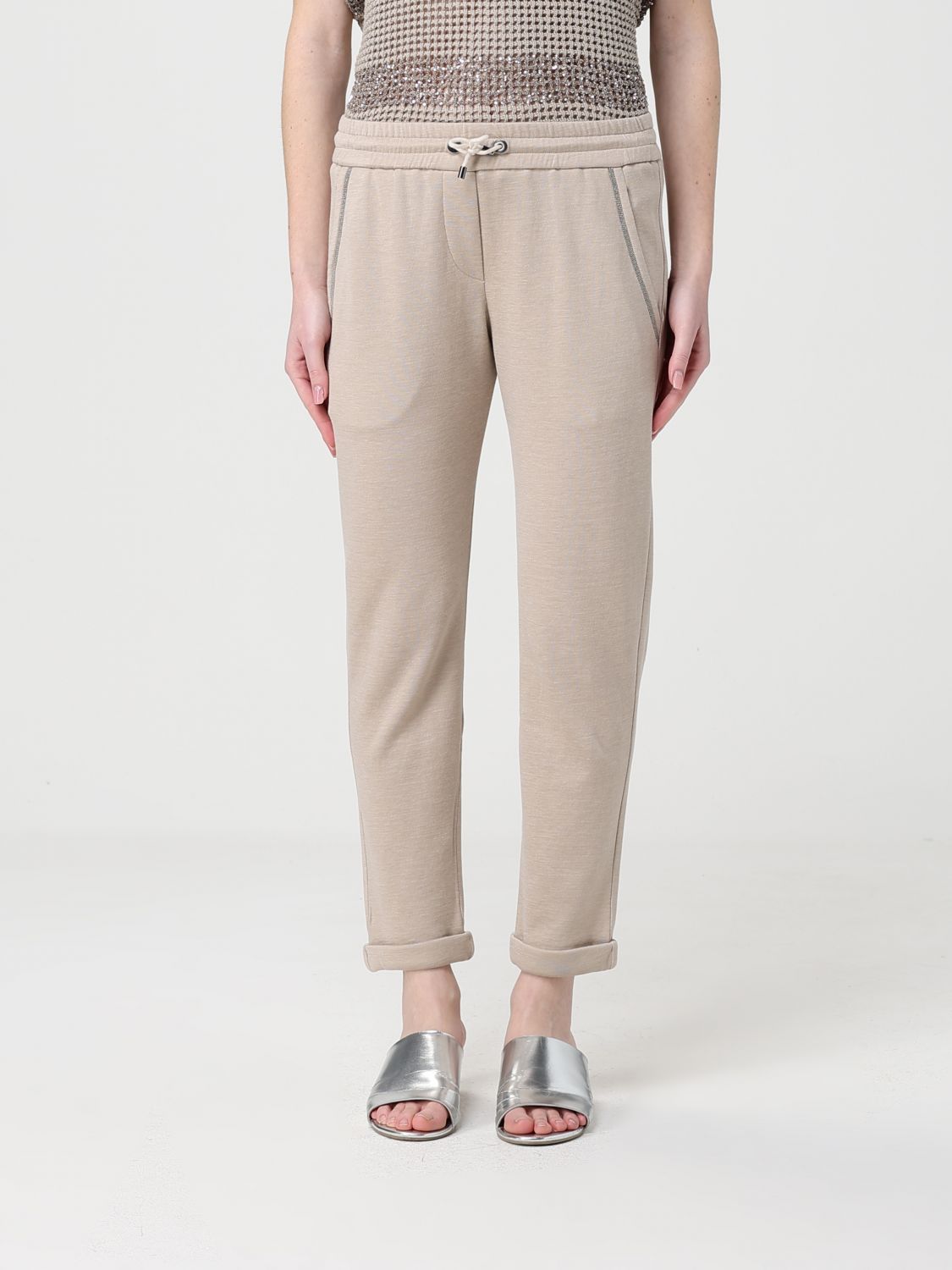 BRUNELLO CUCINELLI Hose Damen Farbe Beige