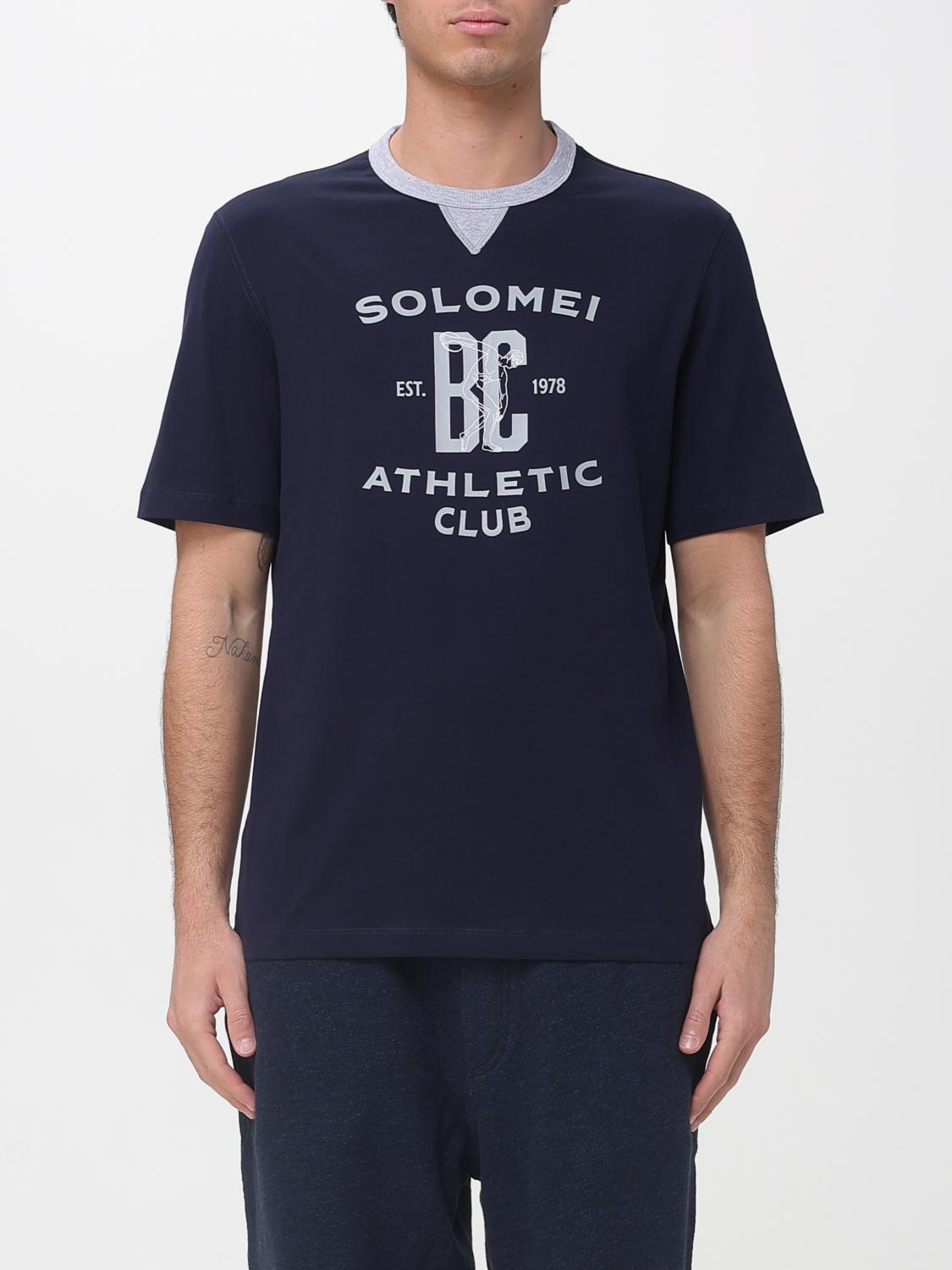BRUNELLO CUCINELLI T-Shirt Herren Farbe Blau