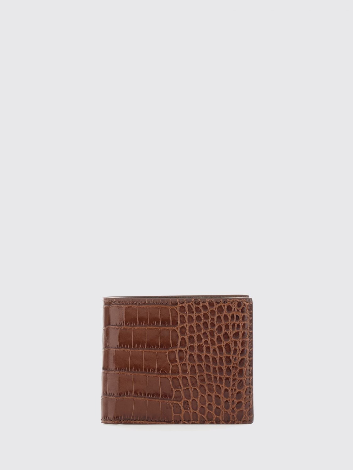 TOM FORD Portafoglio in pelle stampa cocco