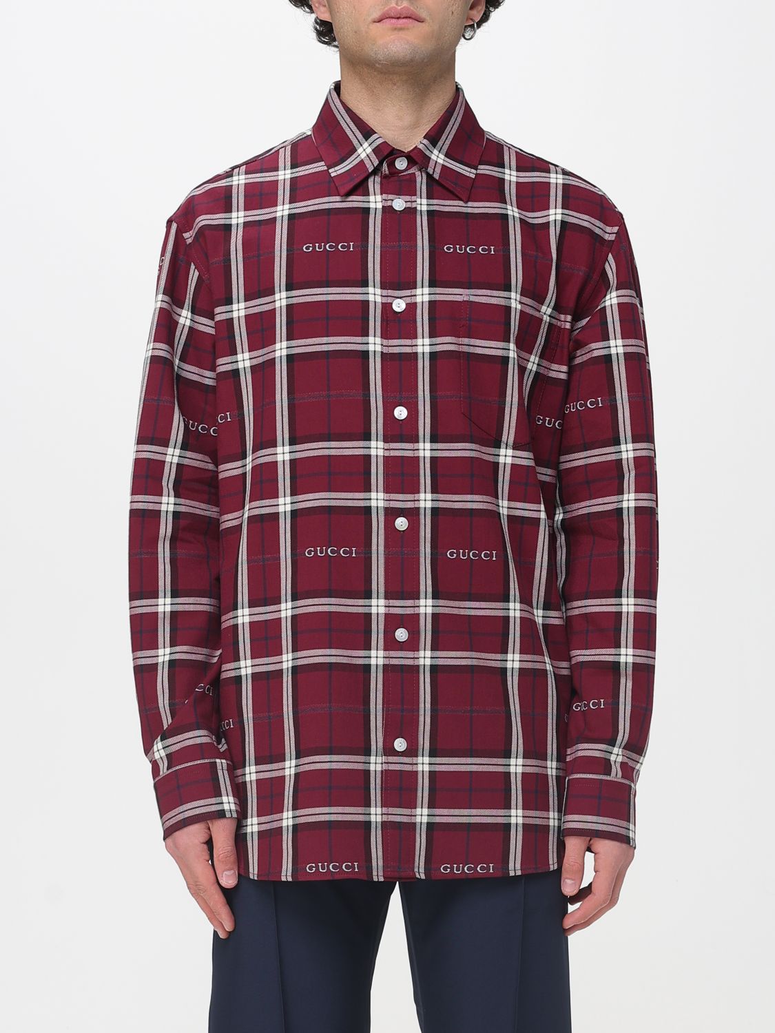 GUCCI Camicia in cotone check