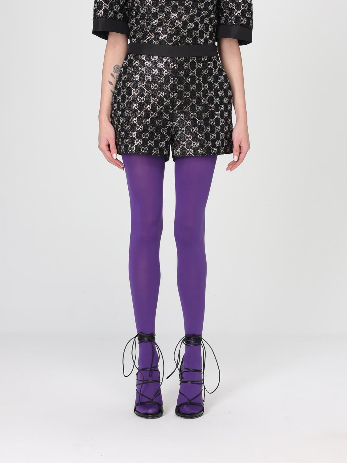 GUCCI Pantaloncini GG Supreme con strass all-over