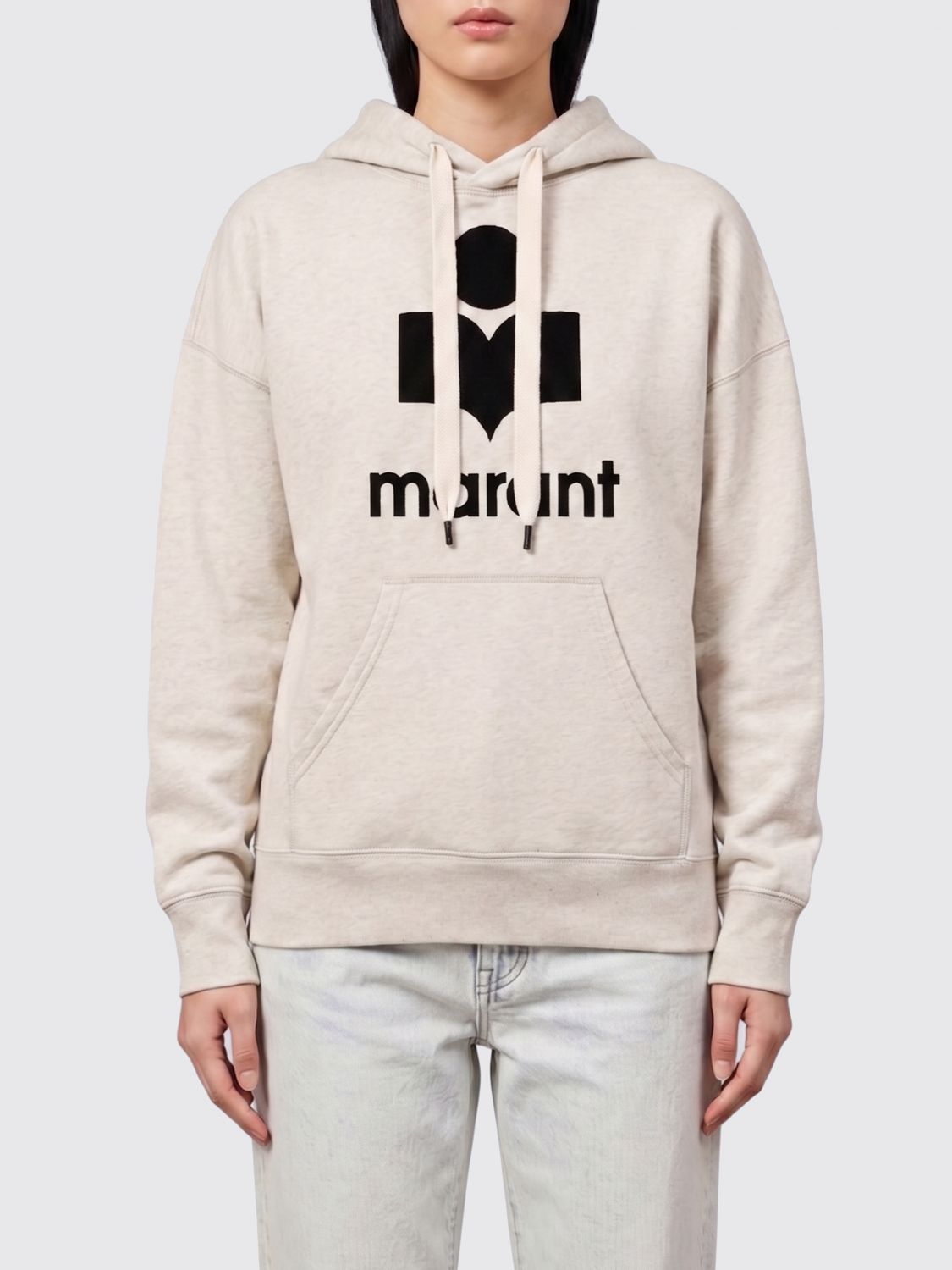 ISABEL MARANT ETOILE Sweatshirt Woman color Cream　イザベル マラン エトワール スウェットシャツ レディース カラー クリーム ISABEL