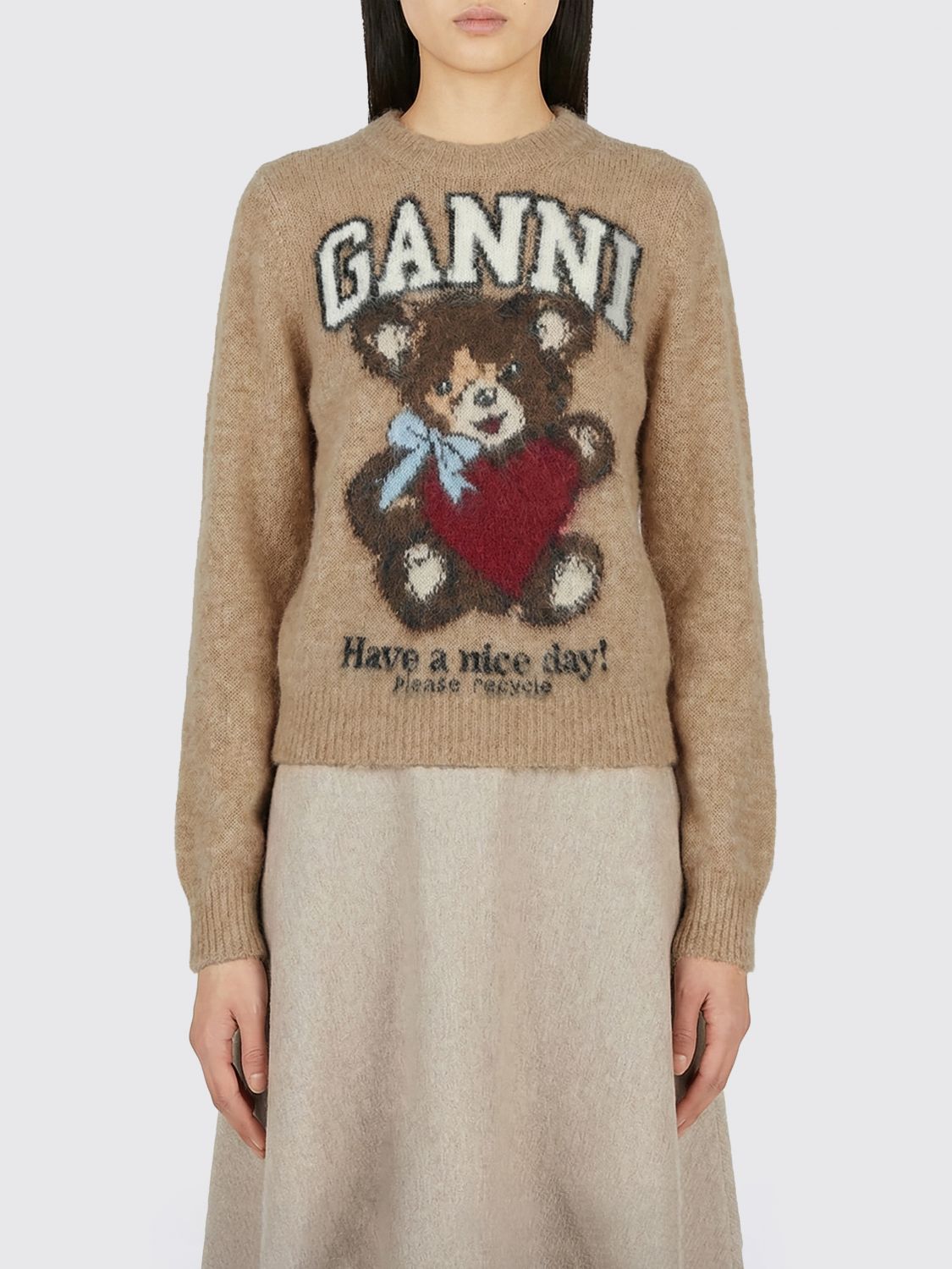 GANNI Pullover Damen Farbe Camel