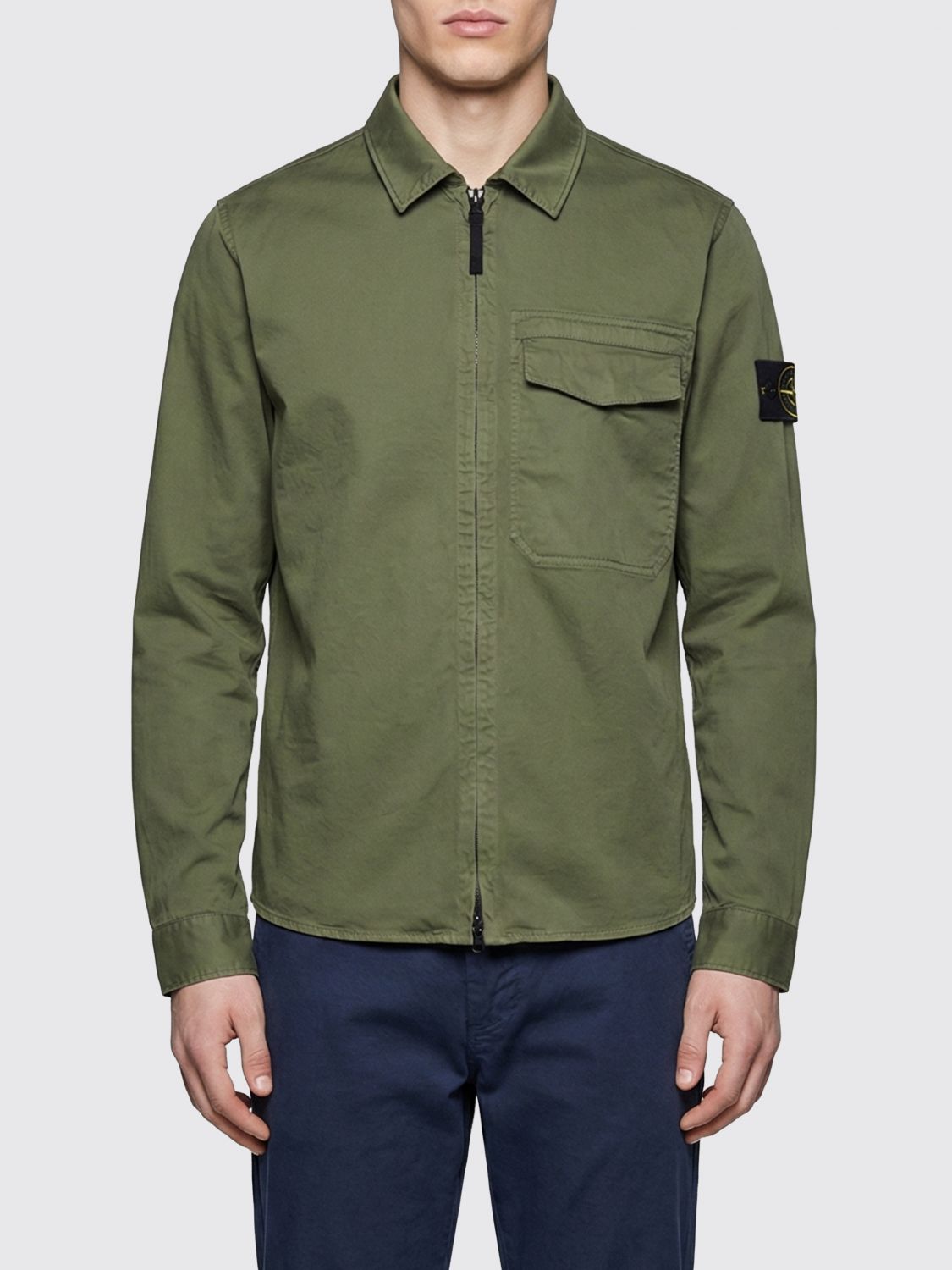 STONE ISLAND Jacket Men color Green　STONE ISLAND ジャケット メンズ カラー グリーン STONE