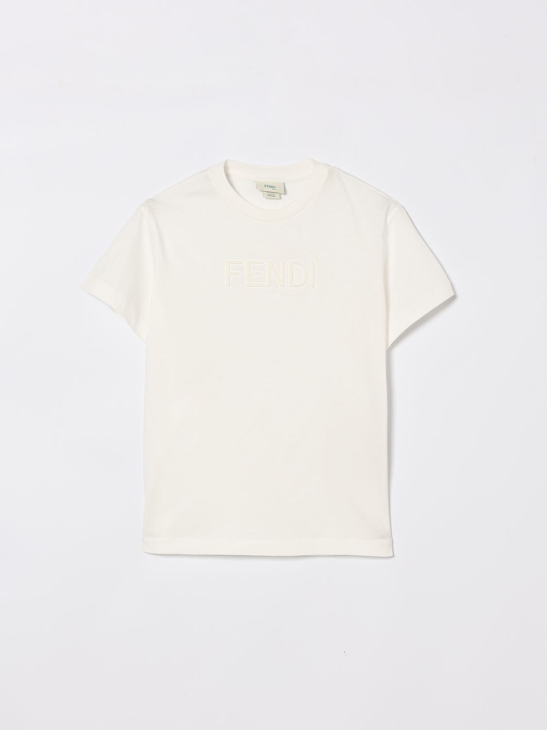 FENDI T-shirt in cotone con logo