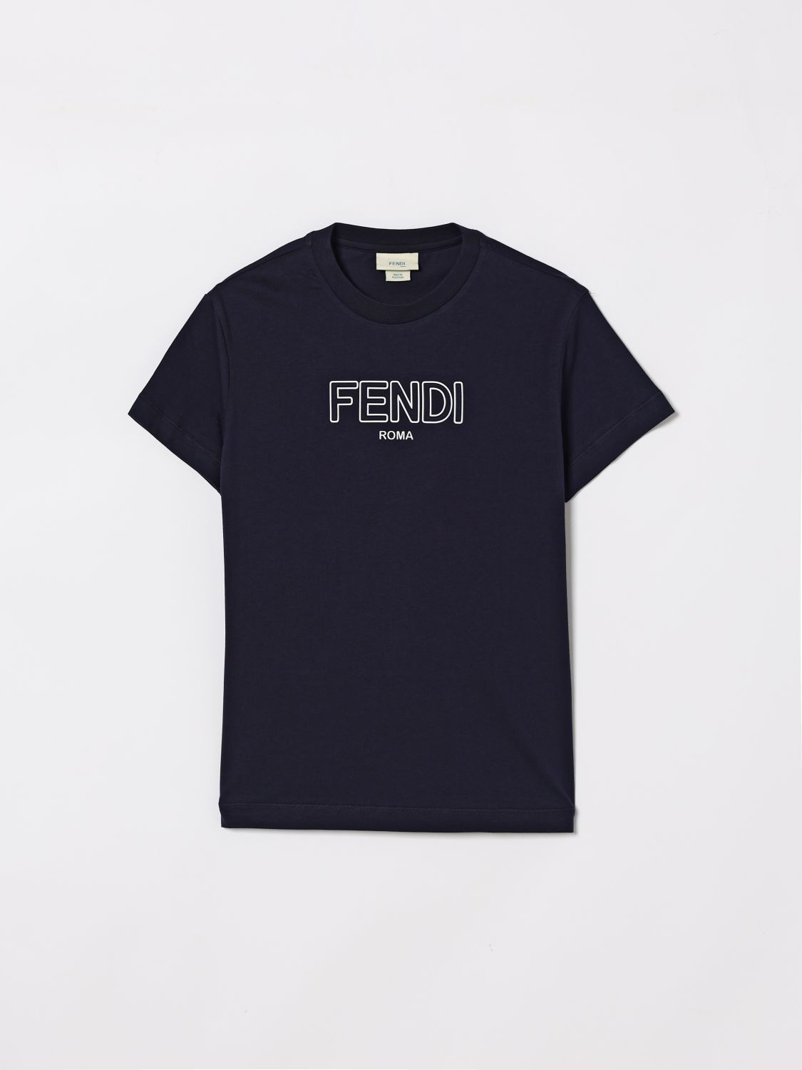 FENDI T-shirt in cotone con logo