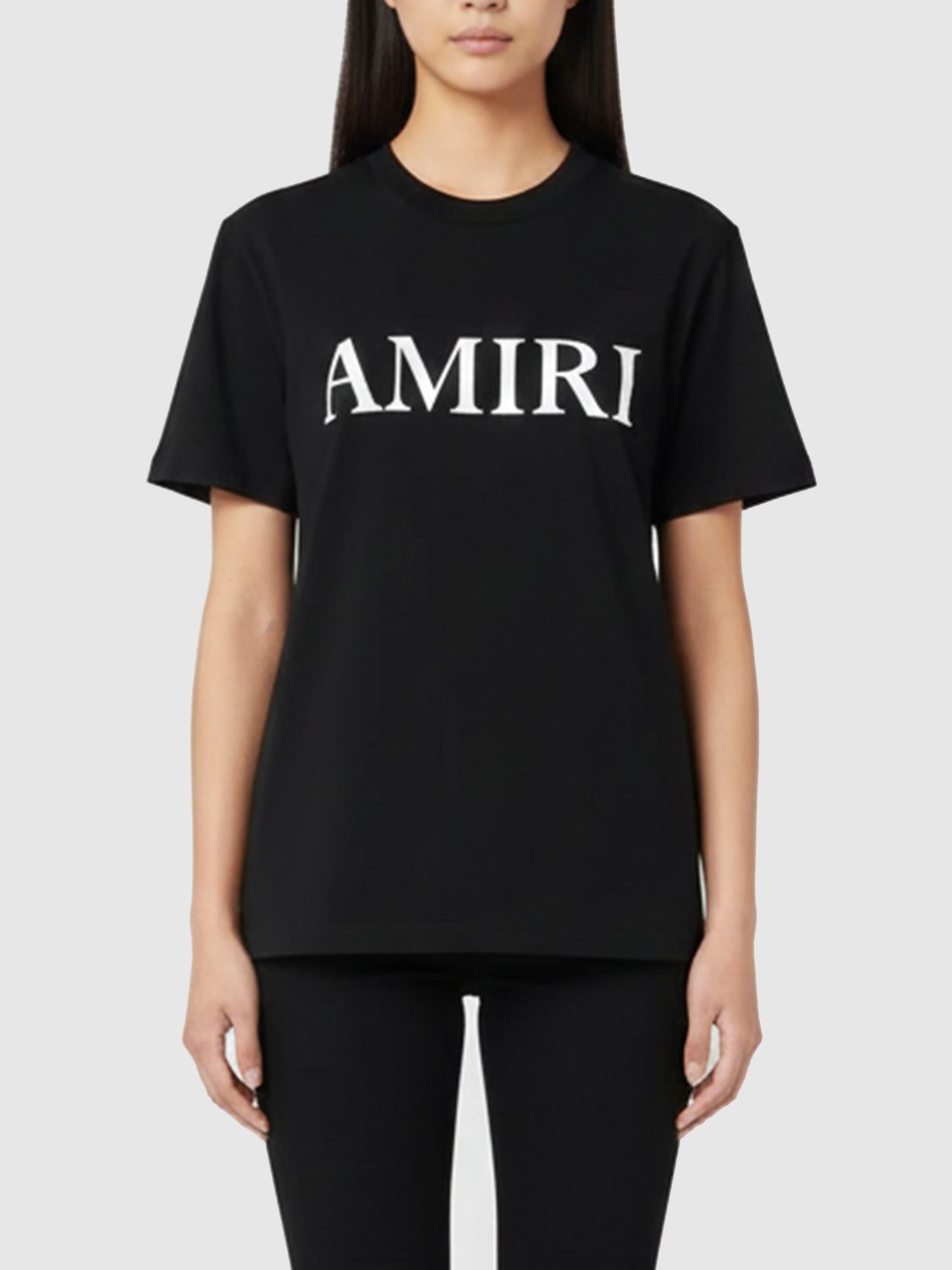 Amiri AMIRI T-Shirt Woman color Black　AMIRI Tシャツ ウーマンカラー ブラック