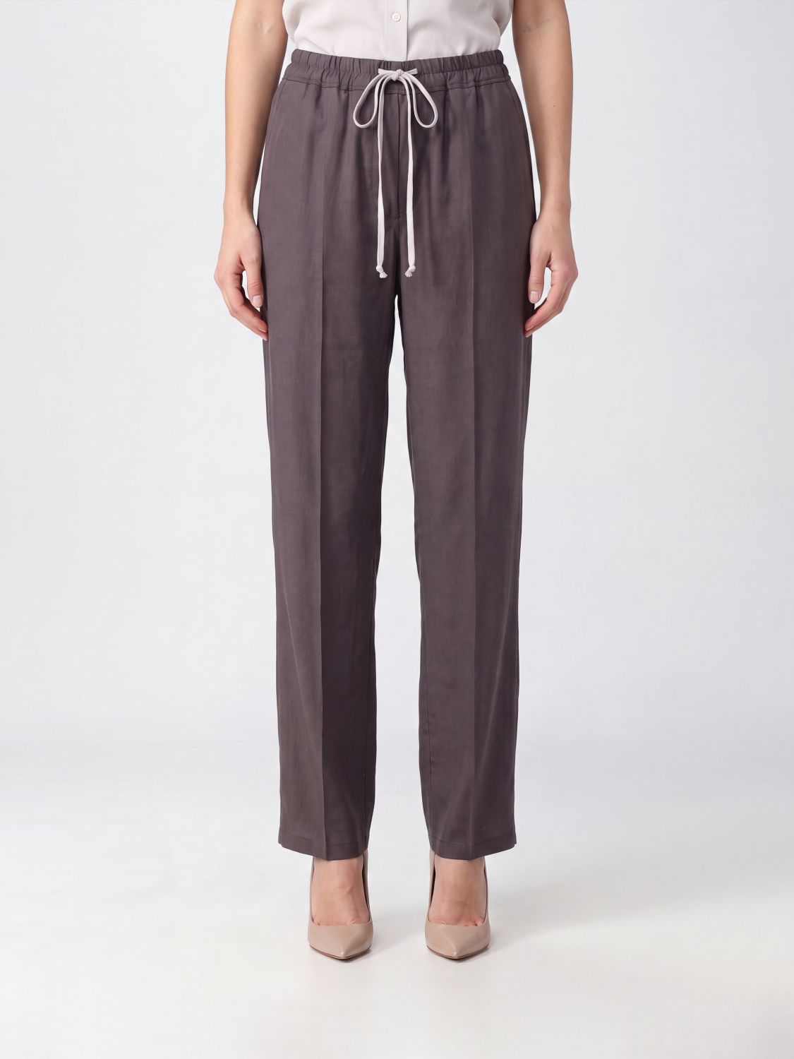 RICK OWENS Pants Woman color Grey