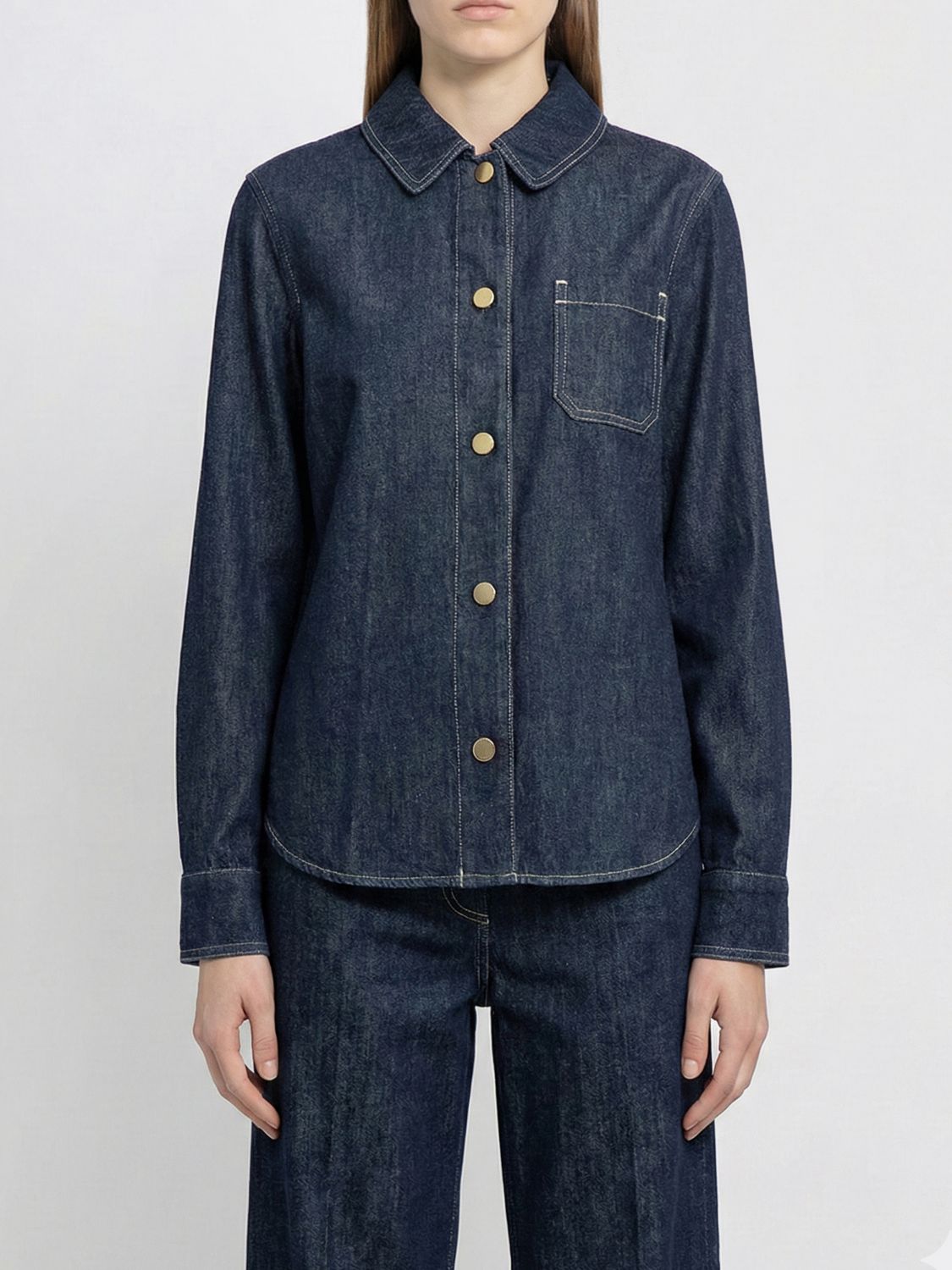 's Max Mara Casual Denim Shirt In Blue