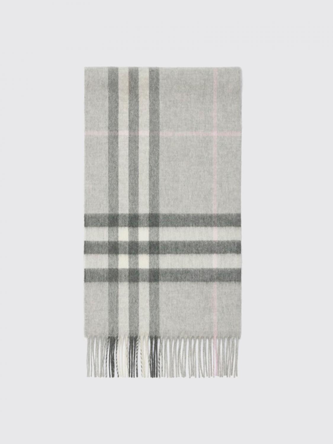 Scarf BURBERRY Woman color Grey