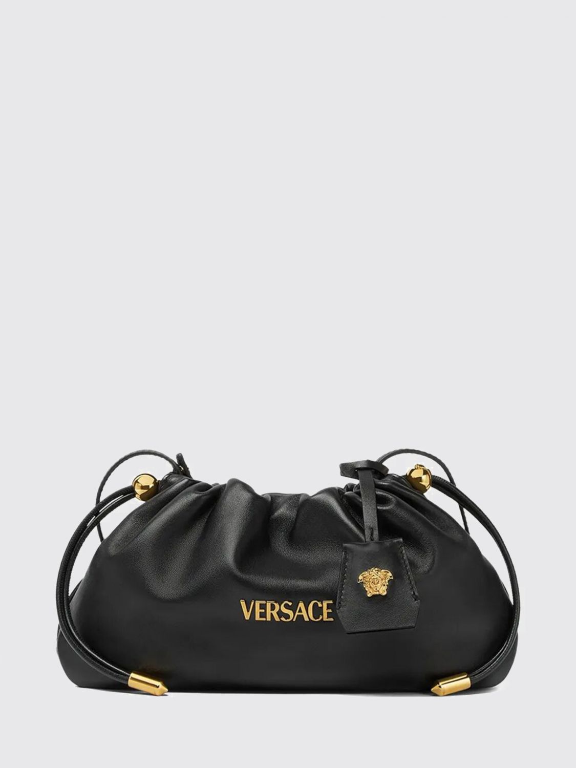 VERSACE VERSACE Clutch Woman color Black　VERSACE クラッチ ウーマン カラー ブラック
