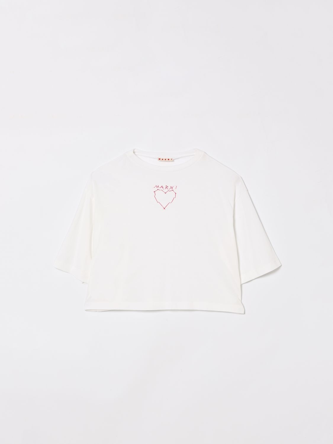 MARNI T-Shirt Kids color White　MARNI Tシャツ キッズカラー ホワイト MARNI