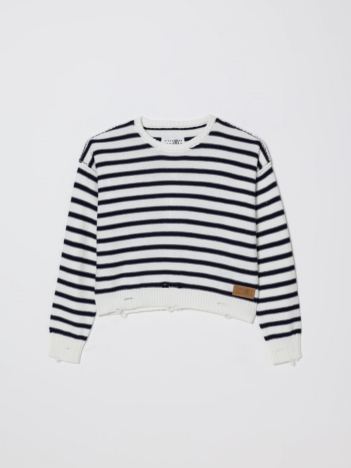 MM6 MAISON MARGIELA Sweater Kids color White　MM6 MAISON MARGIELA セーター キッズカラー ホワイト MM6