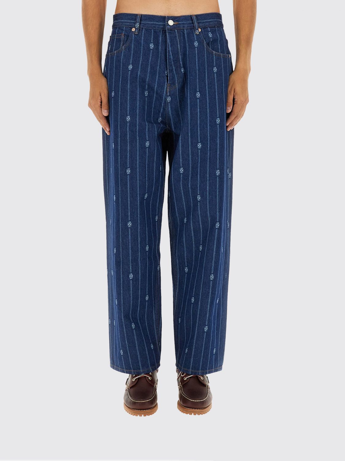 Pants DRÔLE DE MONSIEUR Men color Blue