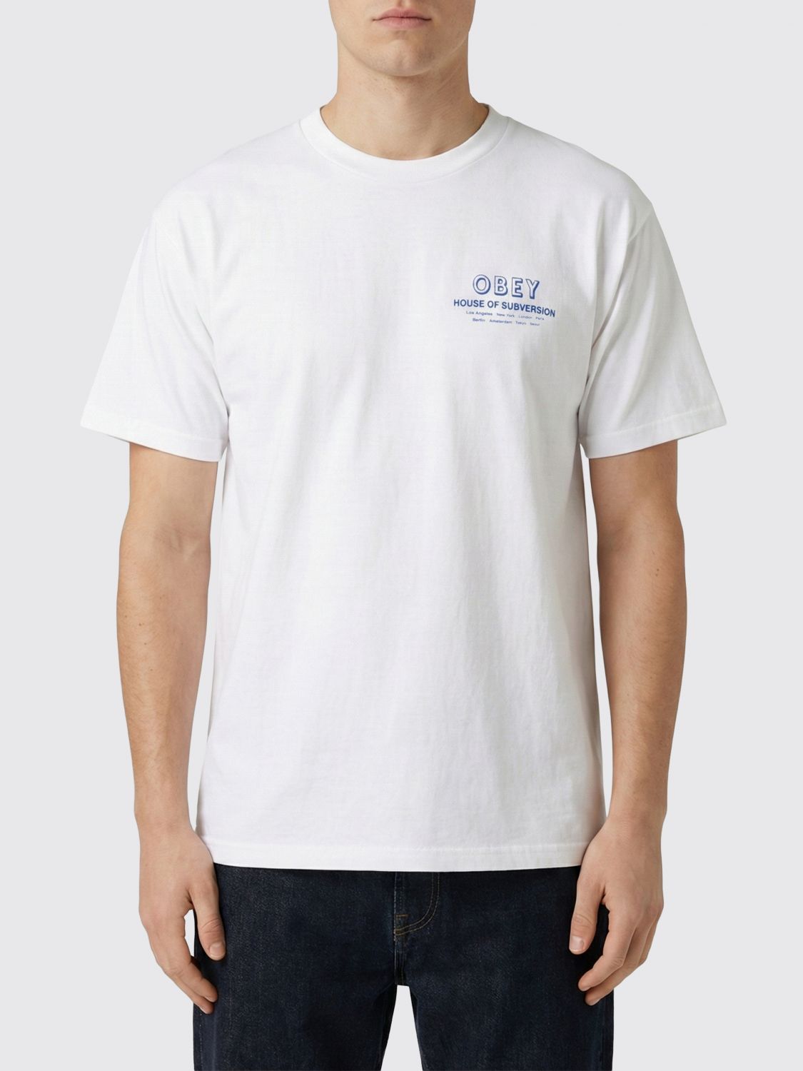 T-Shirt OBEY Uomo colore Bianco