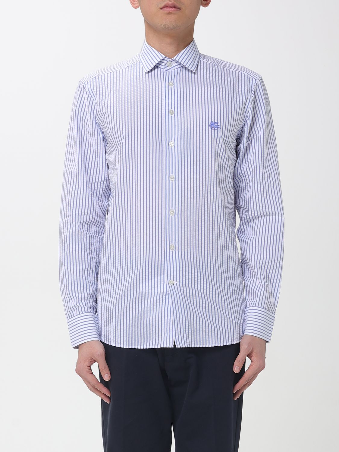 ETRO Shirt Men color White　ETRO シャツ メンズ カラー ホワイト ETRO