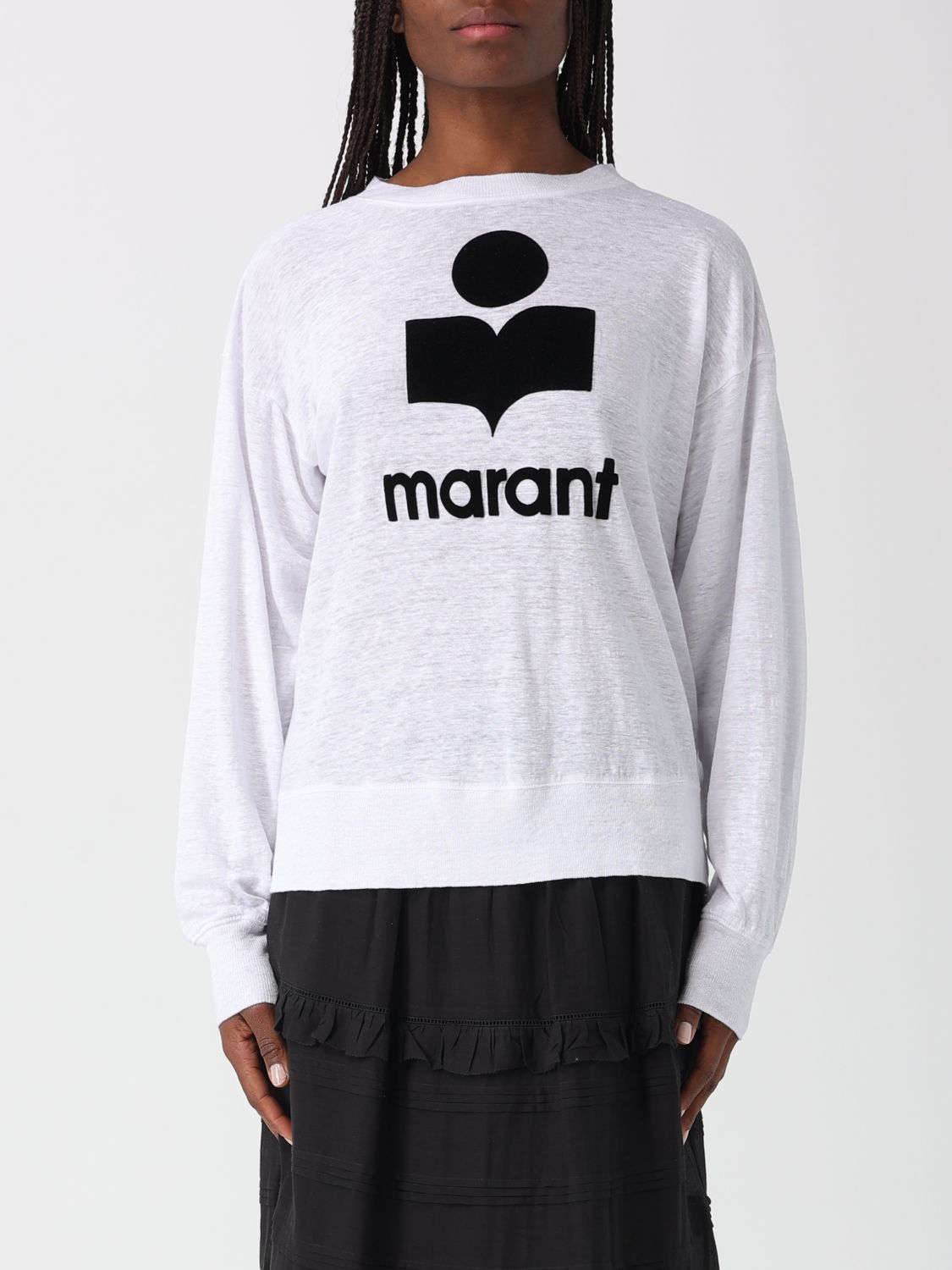 Isabel Marant ISABEL MARANT ETOILE Sweatshirt Woman color White　イザベル マラン エトワール スウェットシャツ レディース カラー ホワイト